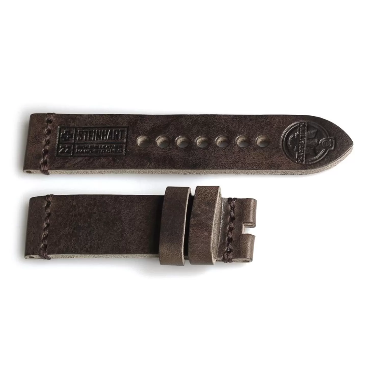 Leren Band Militair Vintage Bruin Maat M^Steinhart Watches Cheap
