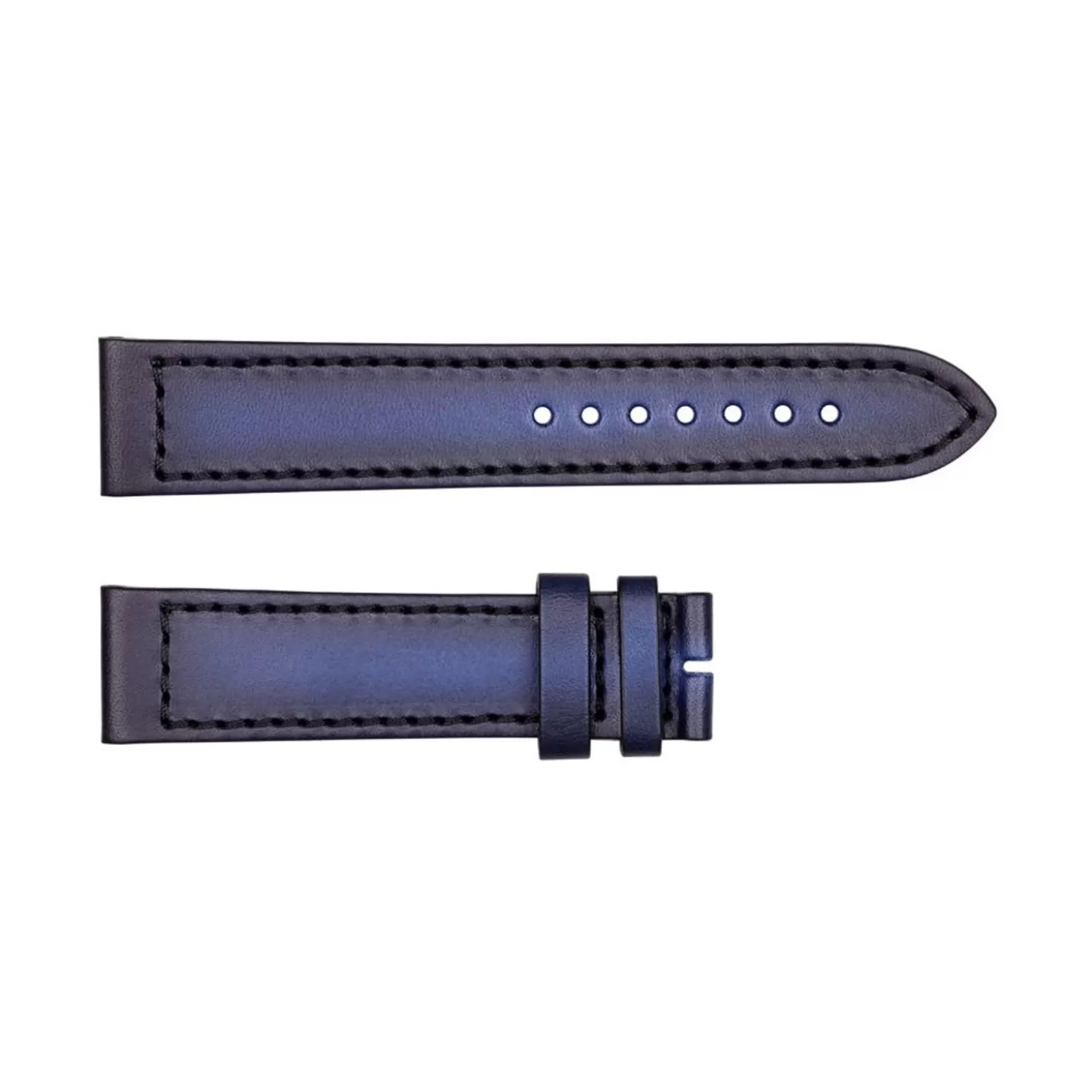 Leren Band Voor Ocean Two Carbon Blue Maat M^Steinhart Watches Online