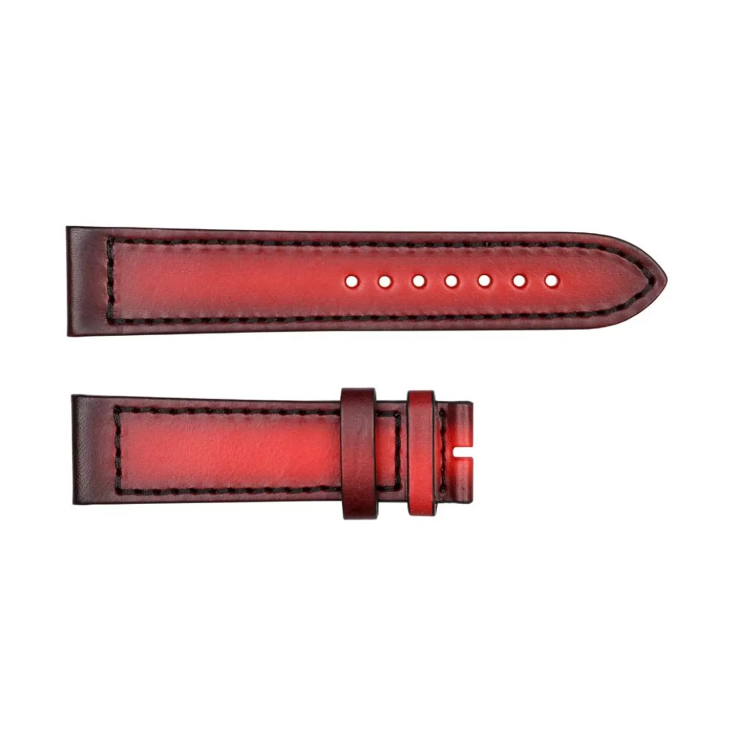 Leren Band Voor Ocean Two Carbon Red Maat M^Steinhart Watches Online
