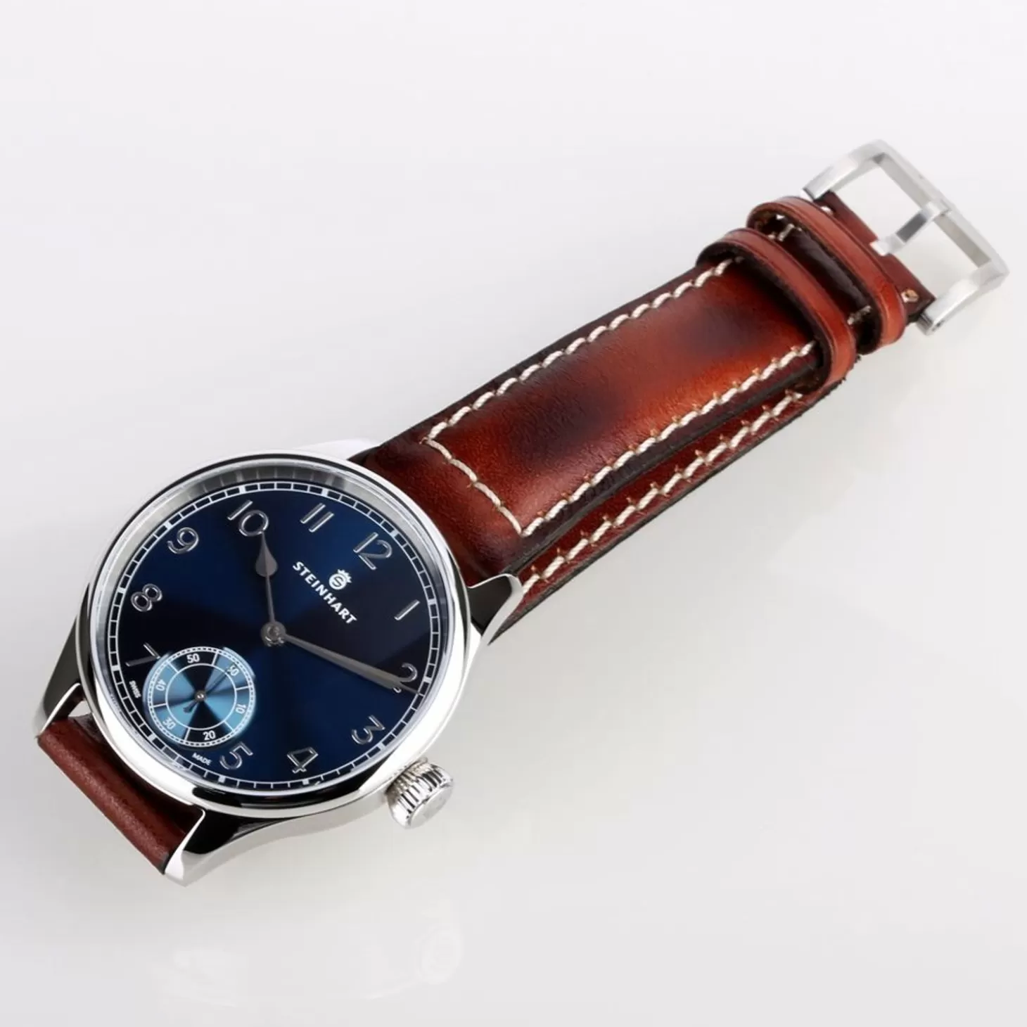 Marine Chronometer 42 Blauw Arabisch^Steinhart Watches Fashion