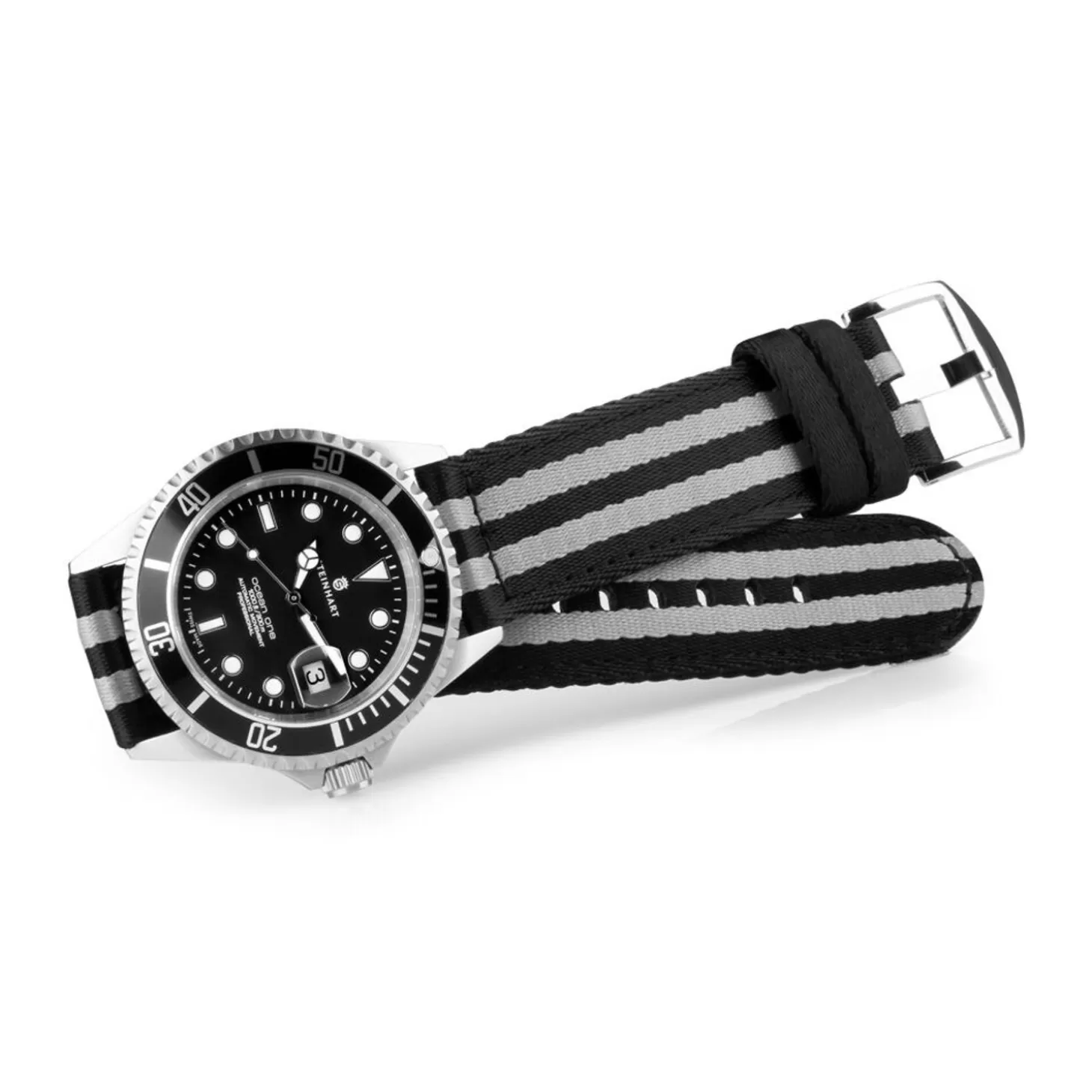 Nato Band Zwart/Grijs^Steinhart Watches Best