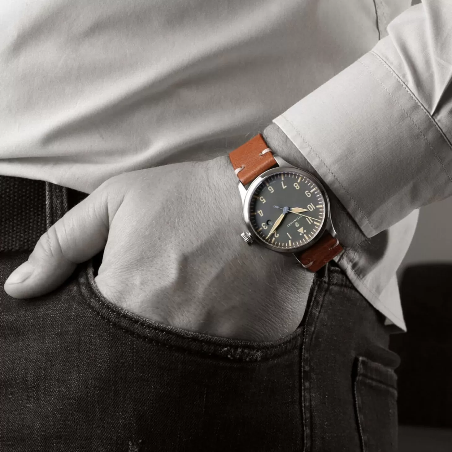 Nav B-Uhr 42 Vintage Beige A-Muster^Steinhart Watches Discount