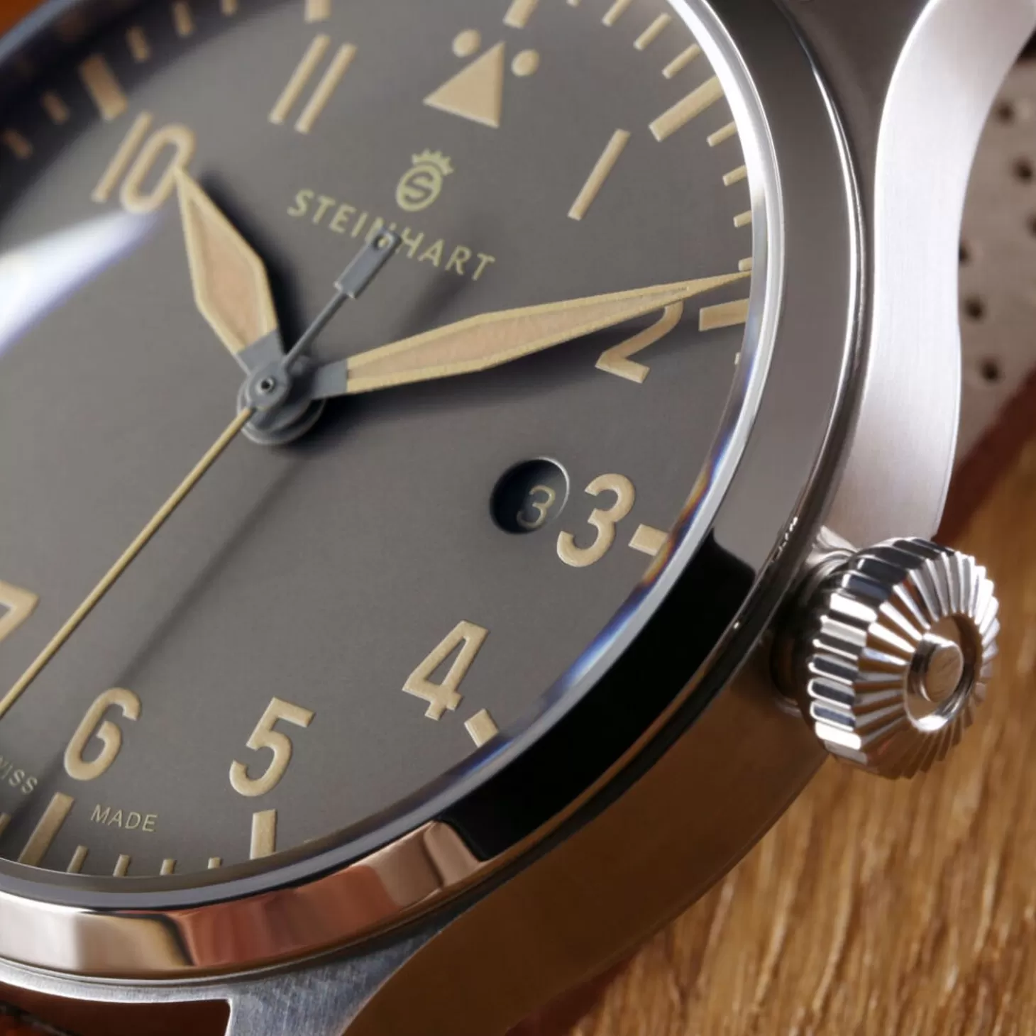 Nav B-Uhr 42 Vintage Beige A-Muster^Steinhart Watches Discount