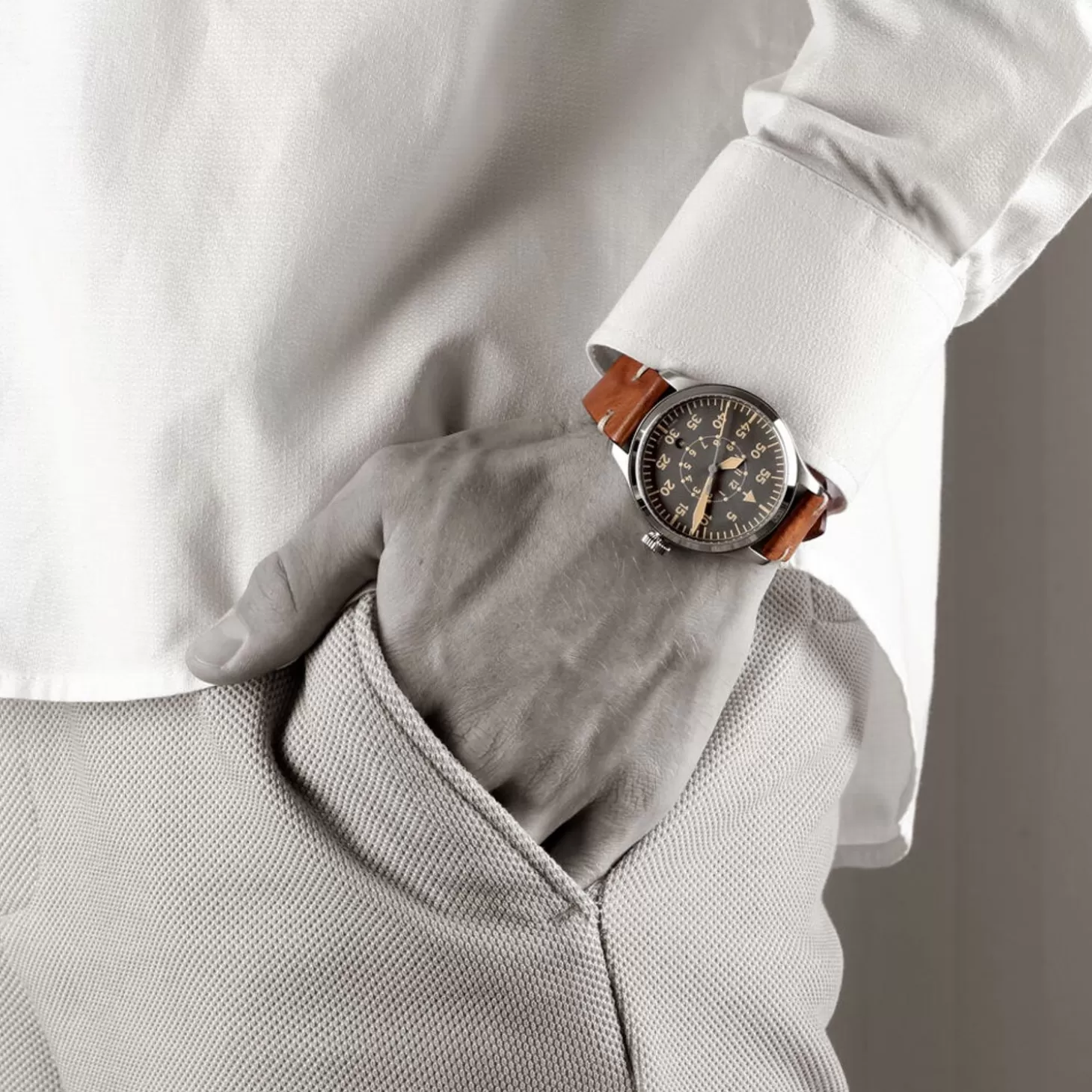 Nav B-Uhr 42 Vintage Beige B-Muster^Steinhart Watches Best