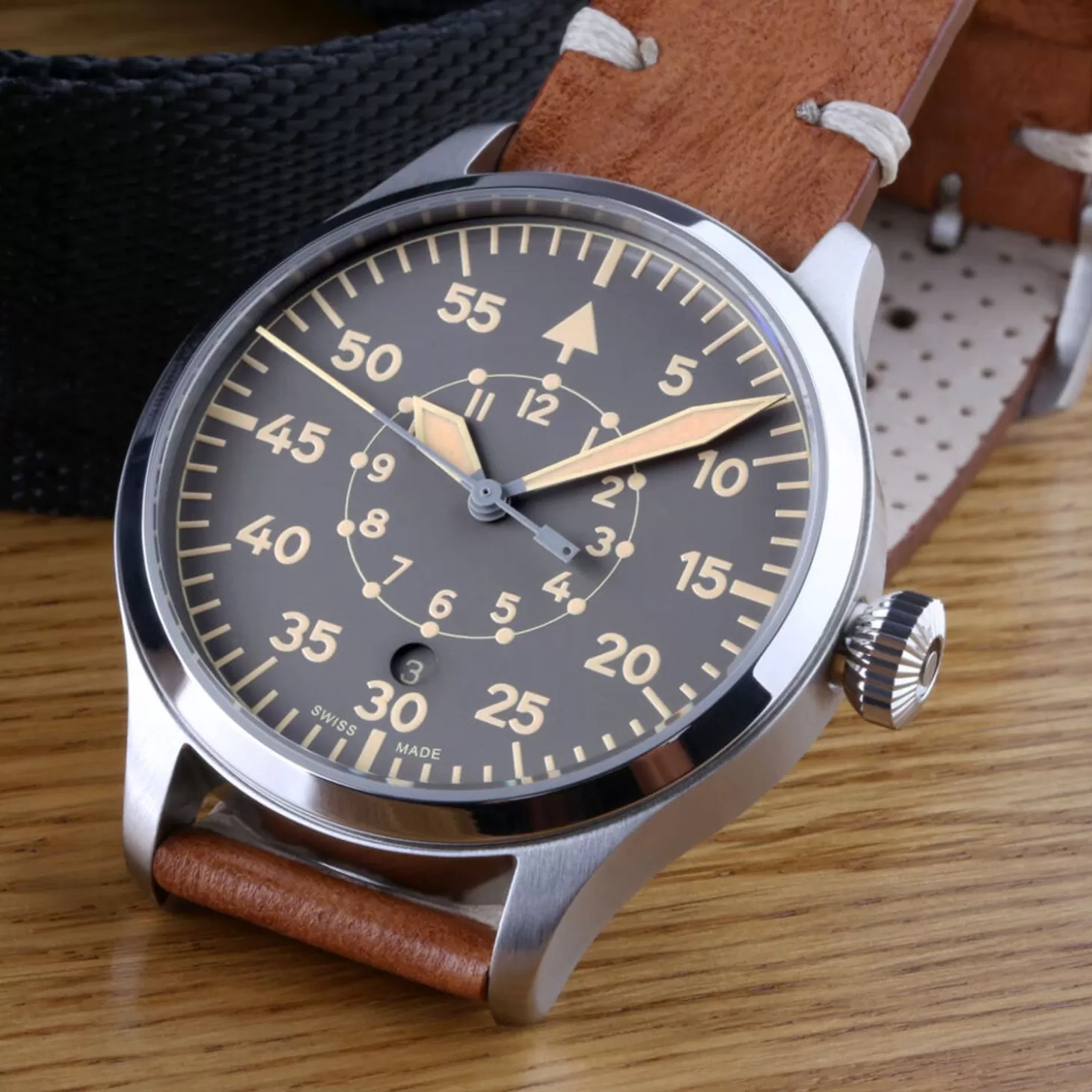 Nav B-Uhr 42 Vintage Beige B-Muster^Steinhart Watches Best