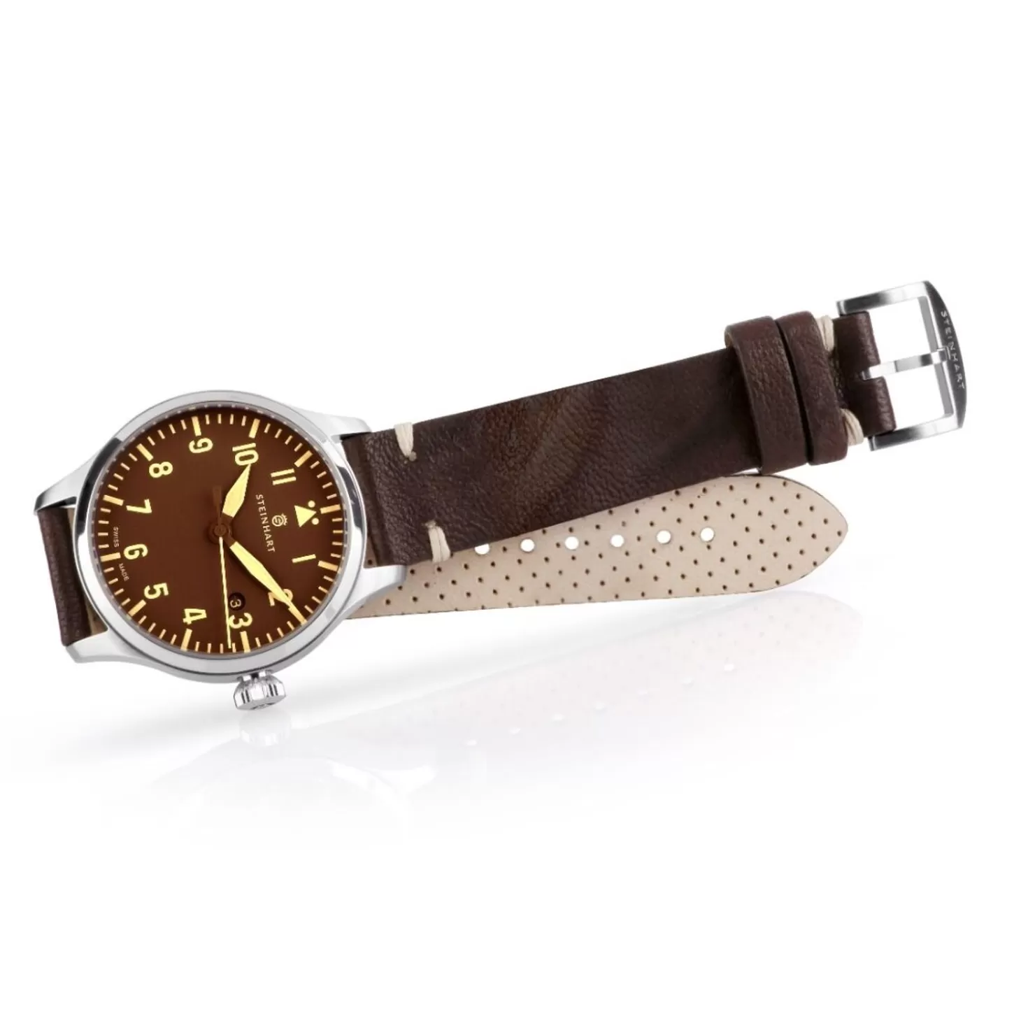 Nav B-Uhr 42 Vintage Bruin A-Muster^Steinhart Watches Online