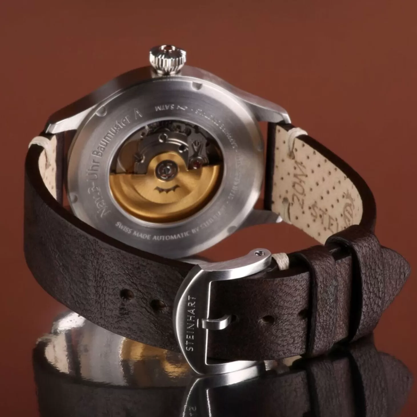 Nav B-Uhr 42 Vintage Bruin A-Muster^Steinhart Watches Online