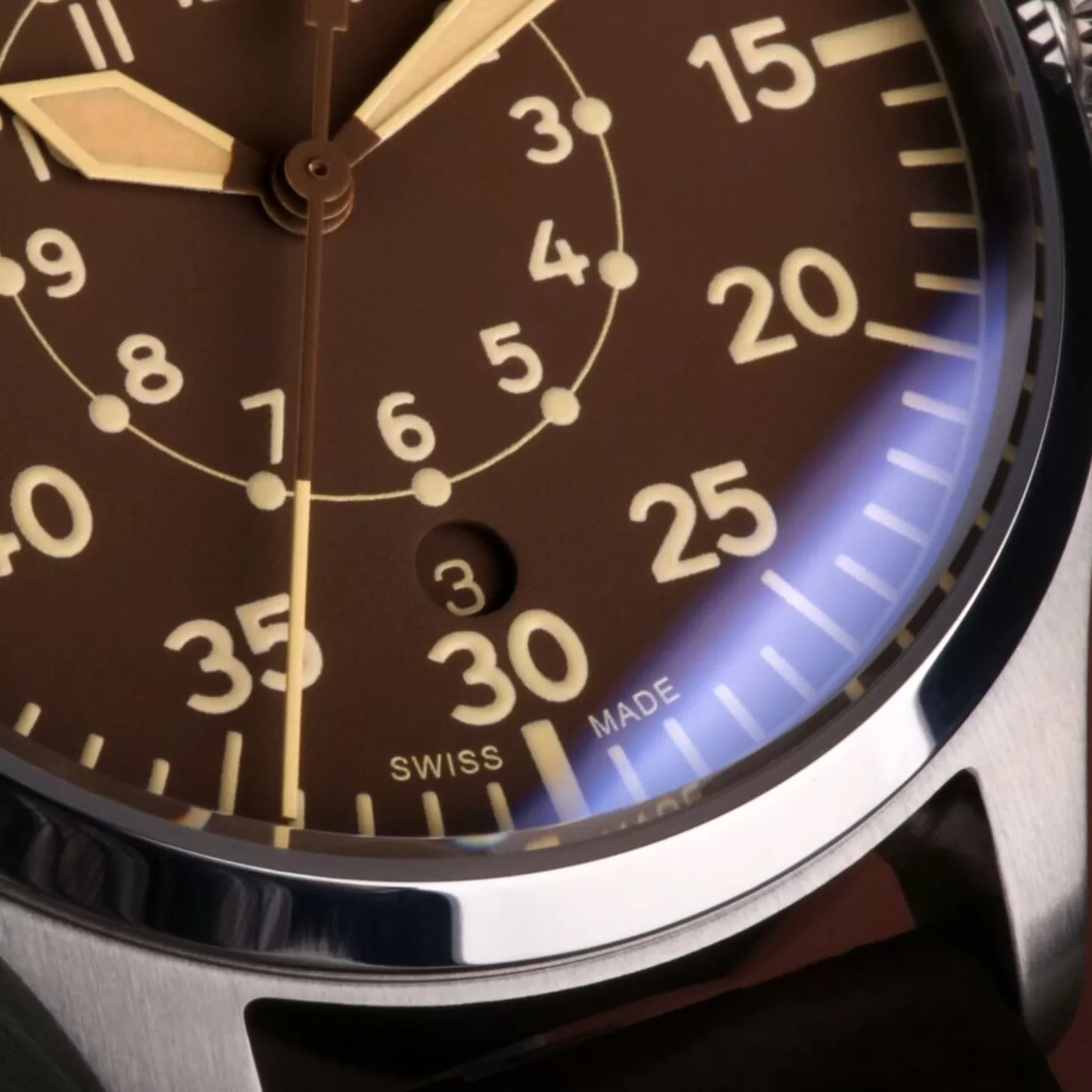 Nav B-Uhr 42 Vintage Bruine B-Muster^Steinhart Watches Shop