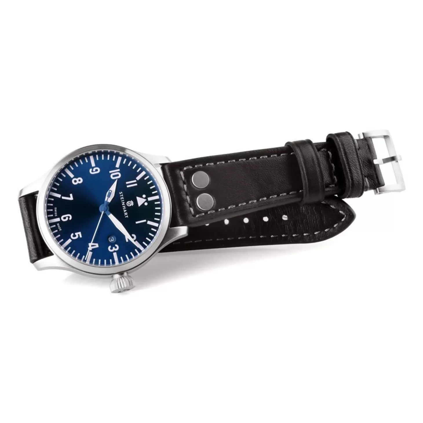 Nav B-Uhr 44 Datum Blauw^Steinhart Watches Discount