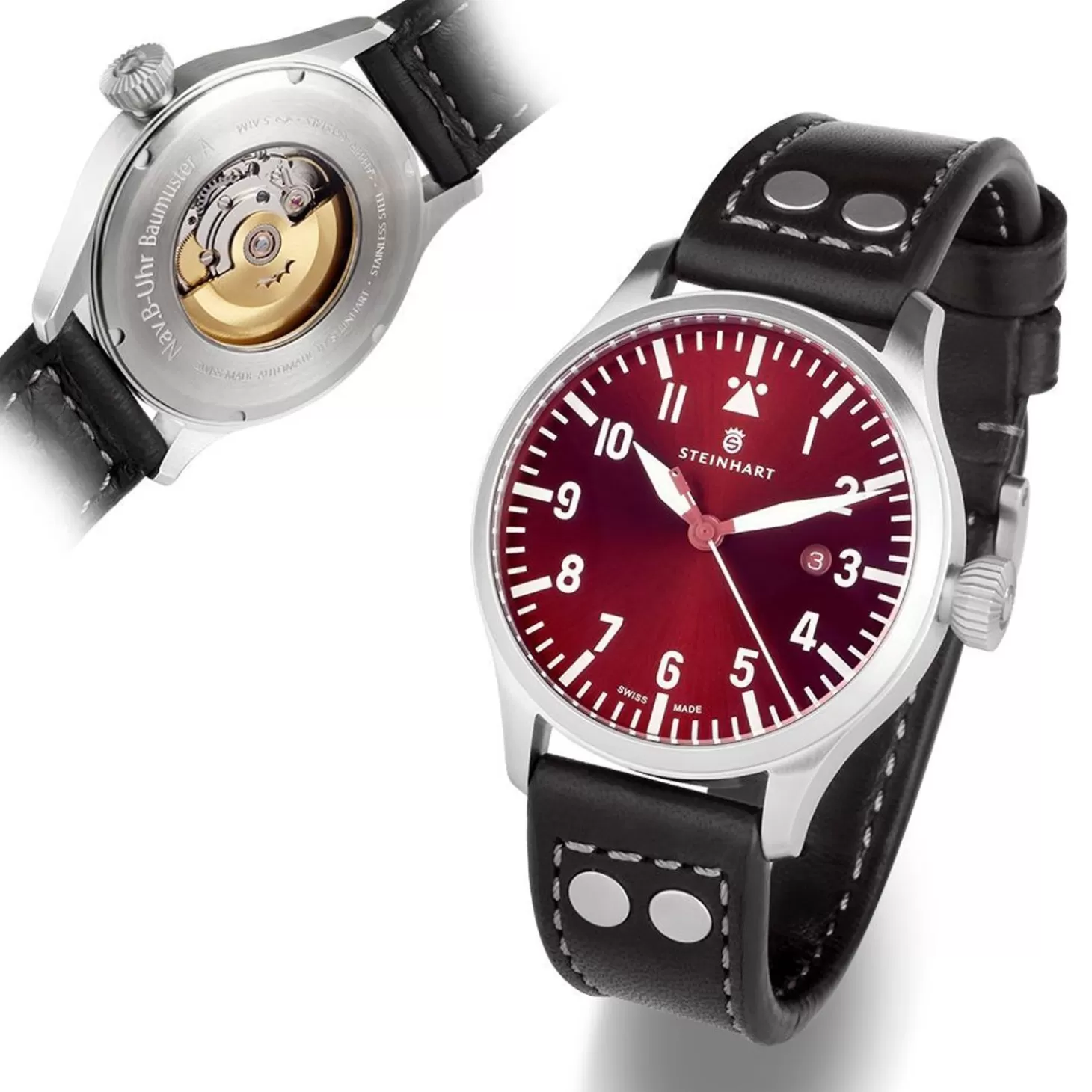 Nav B-Uhr 44 Datum Rood^Steinhart Watches Clearance