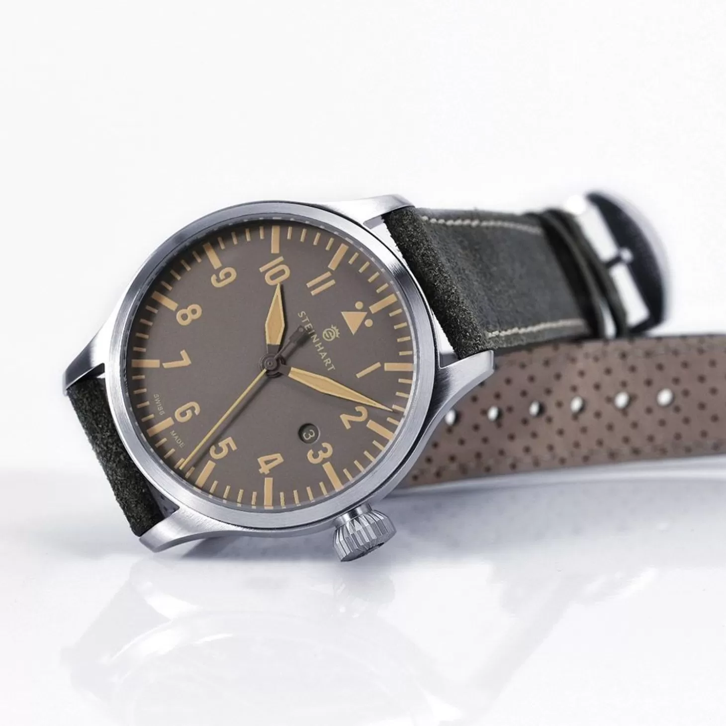 Nav B-Uhr 44 Datum Vintage Grijs^Steinhart Watches Fashion