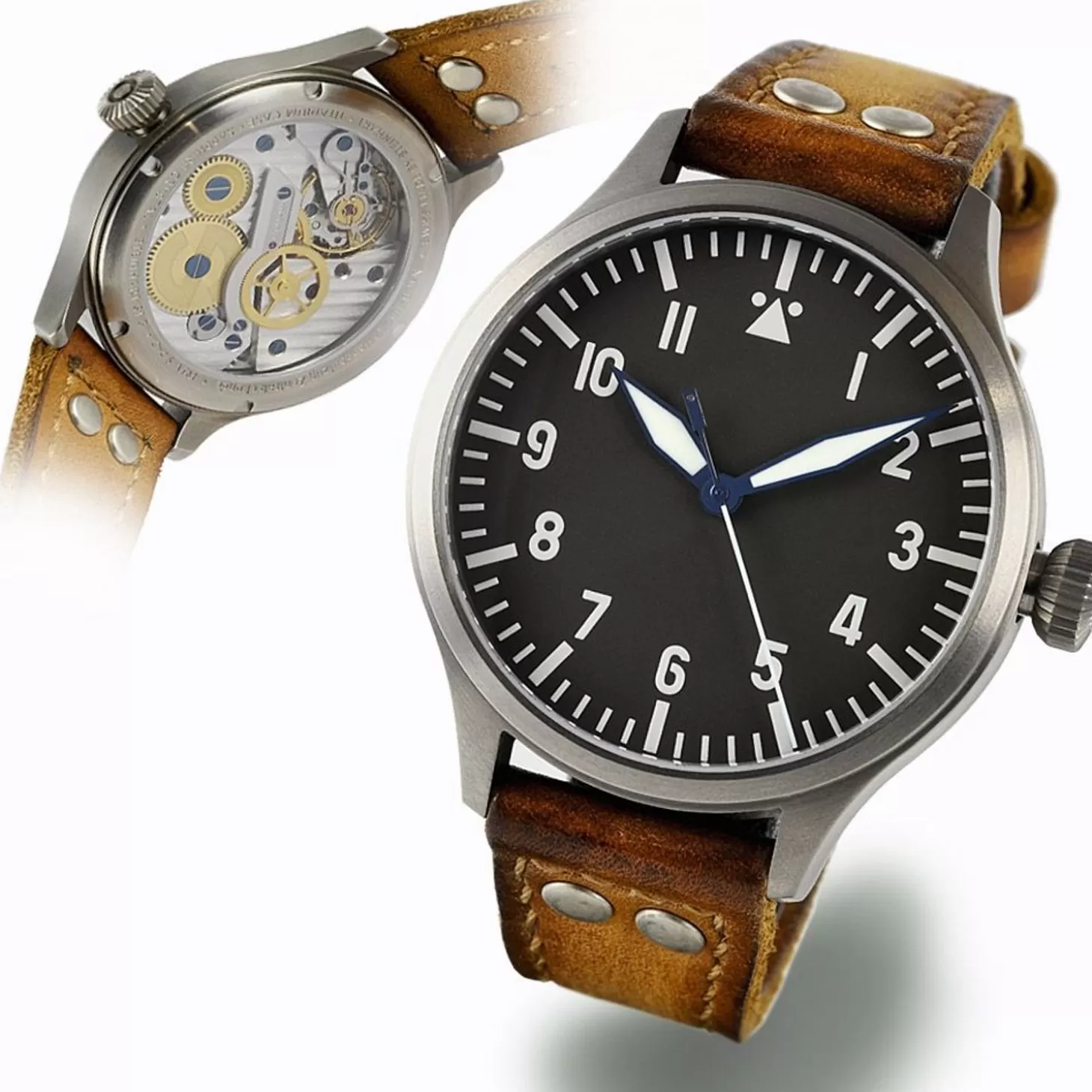 Nav B-Uhr 44 Titan A Muster Zentralsekunde^Steinhart Watches Outlet