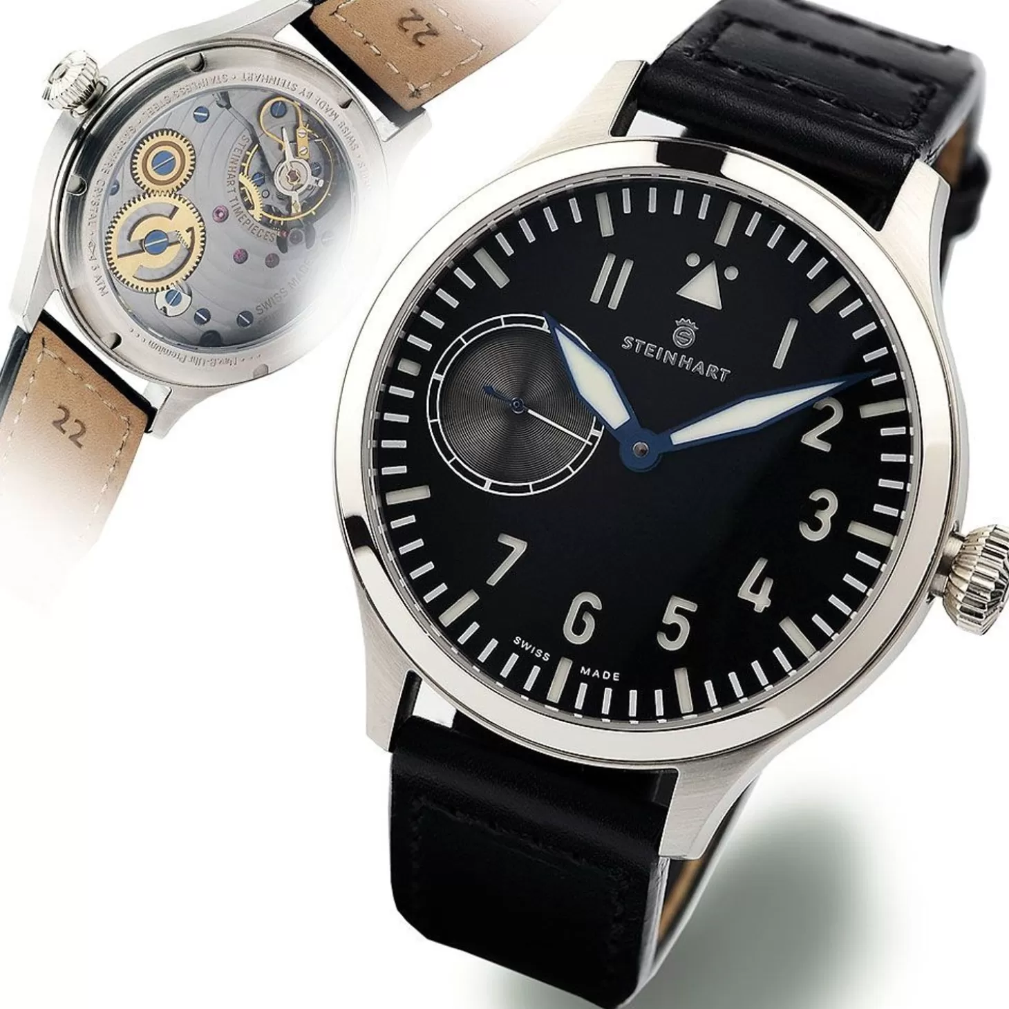 Nav B-Uhr 47 St1 Premium Antraciet^Steinhart Watches Online