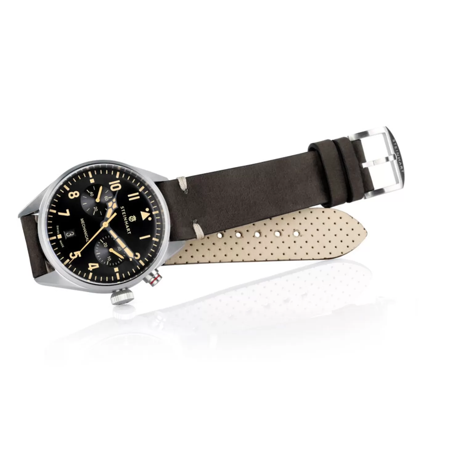 Nav.B - Monopusher 42 Zwart^Steinhart Watches Outlet