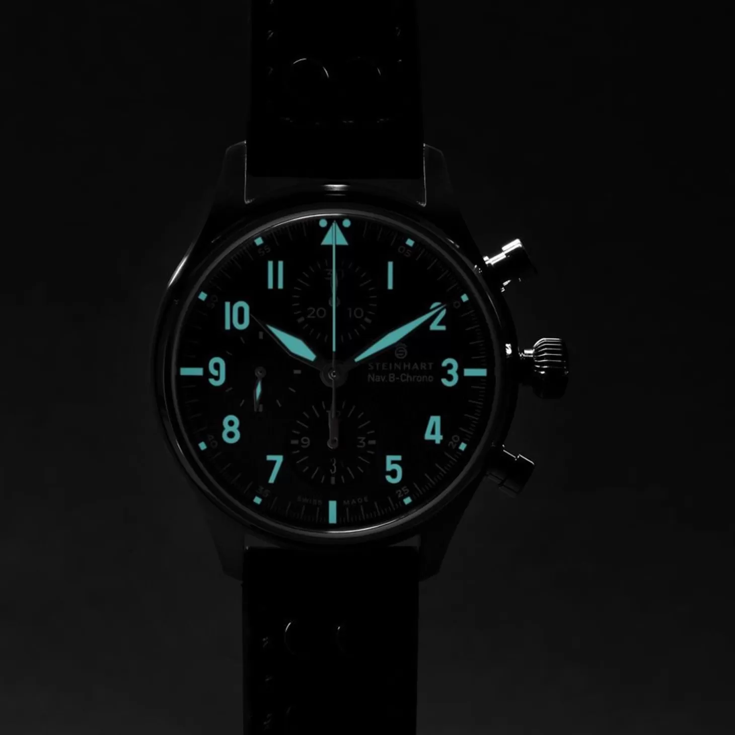 Nav.B-Chrono 42 Klassiek A-Type Blauw^Steinhart Watches Fashion
