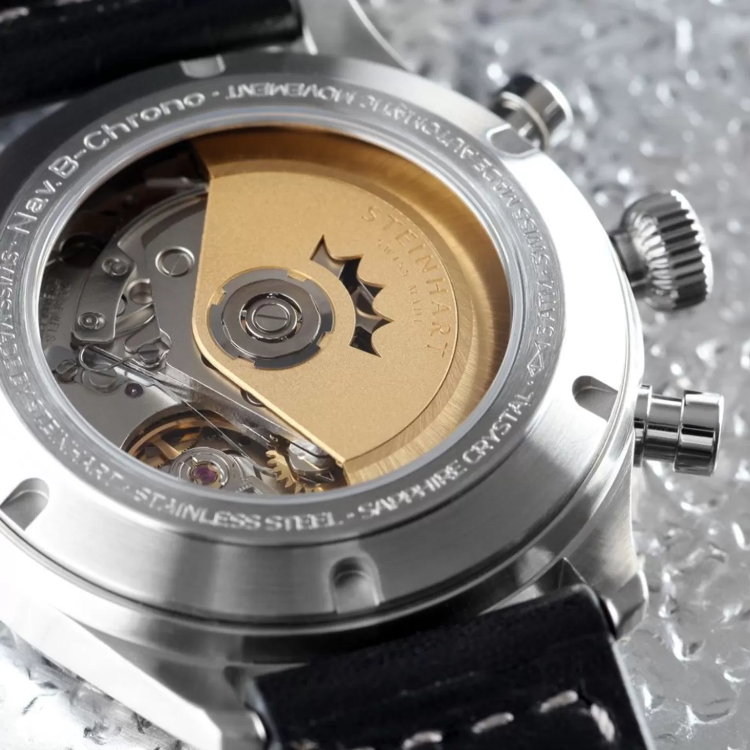 Nav.B-Chrono 42 Klassiek A-Type Blauw^Steinhart Watches Fashion