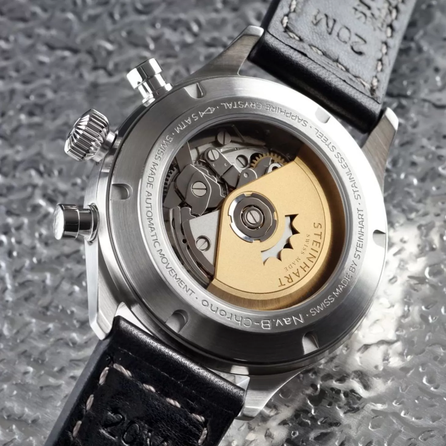 Nav.B-Chrono 42 Klassiek A-Type Blauw^Steinhart Watches Fashion