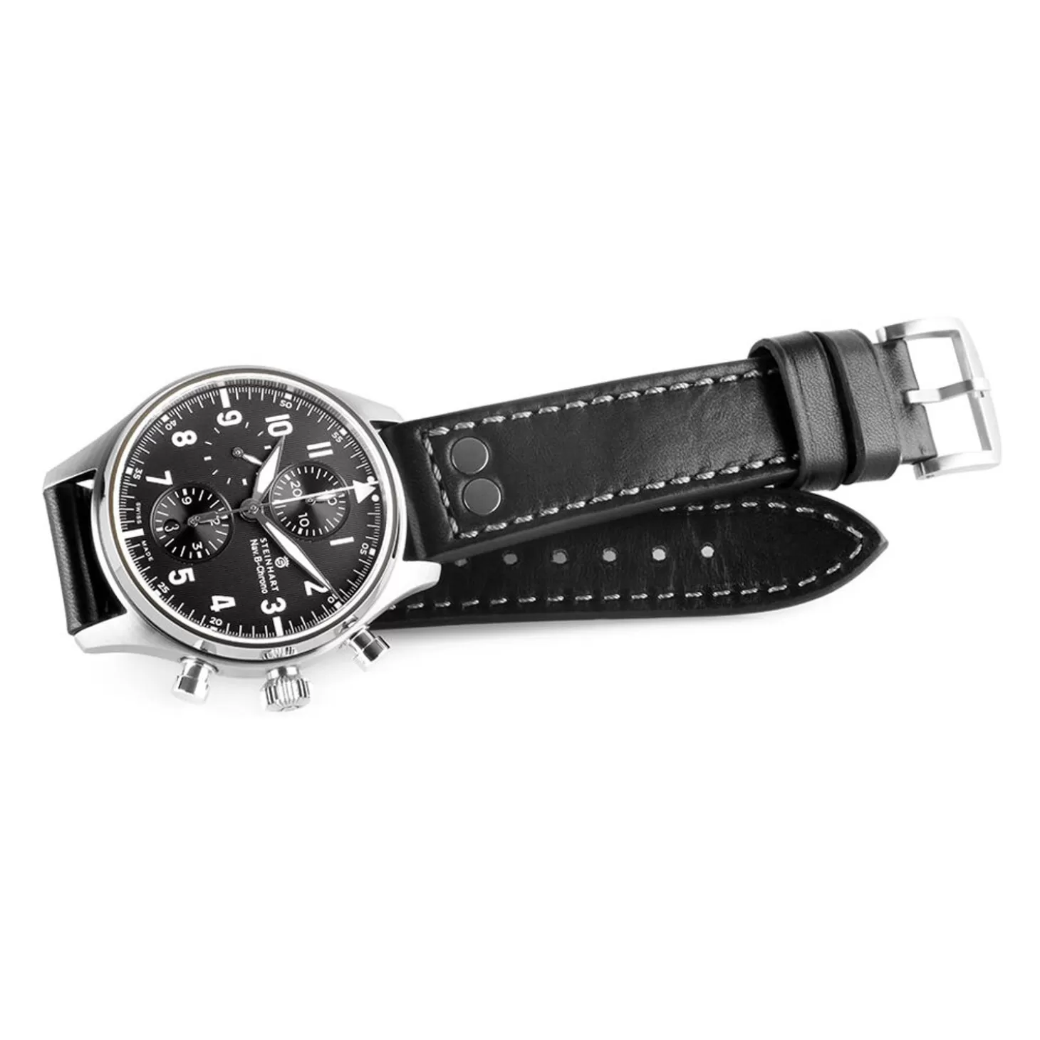 Nav.B-Chrono 42 Klassiek A-Type Zwart^Steinhart Watches Discount