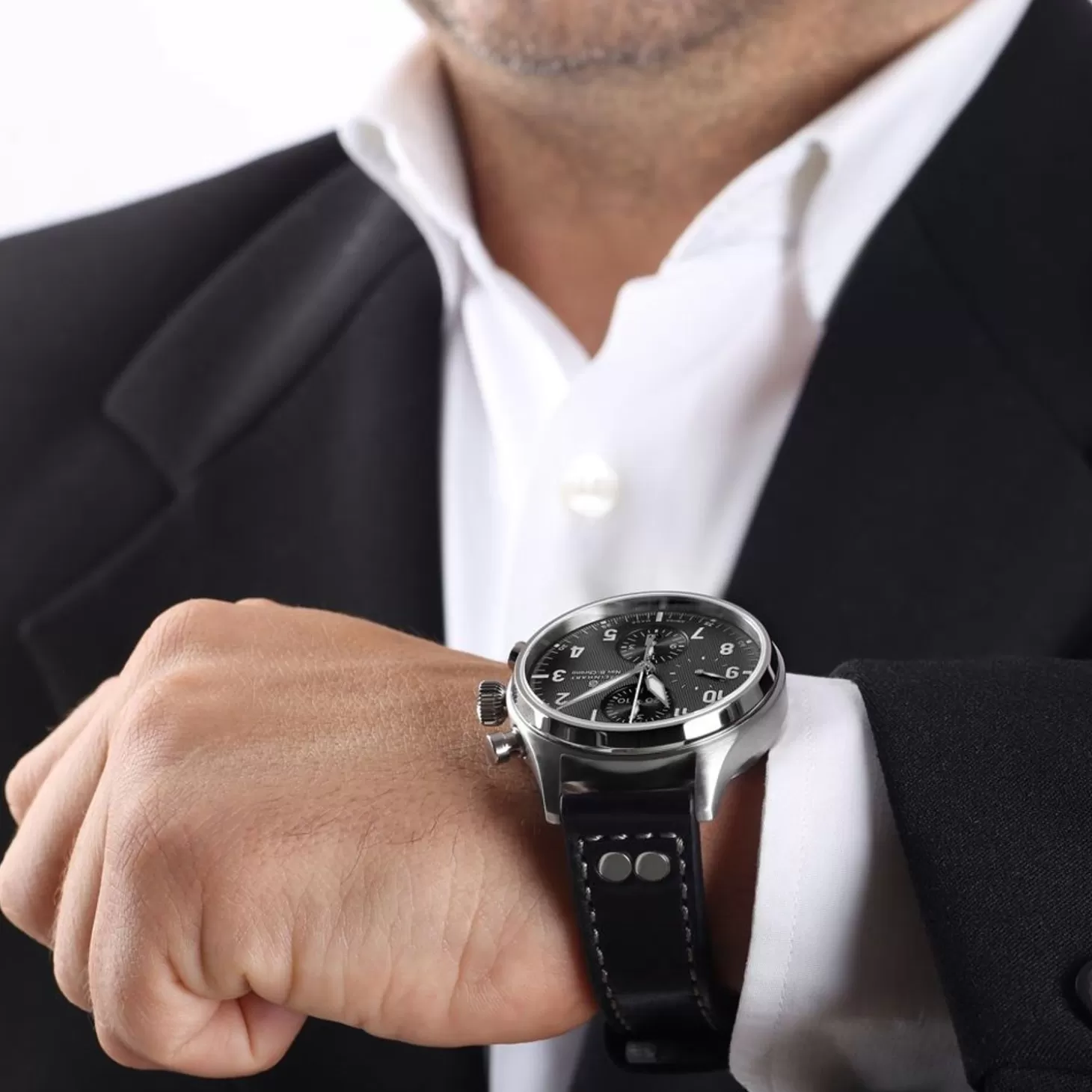 Nav.B-Chrono 42 Klassiek A-Type Zwart^Steinhart Watches Discount