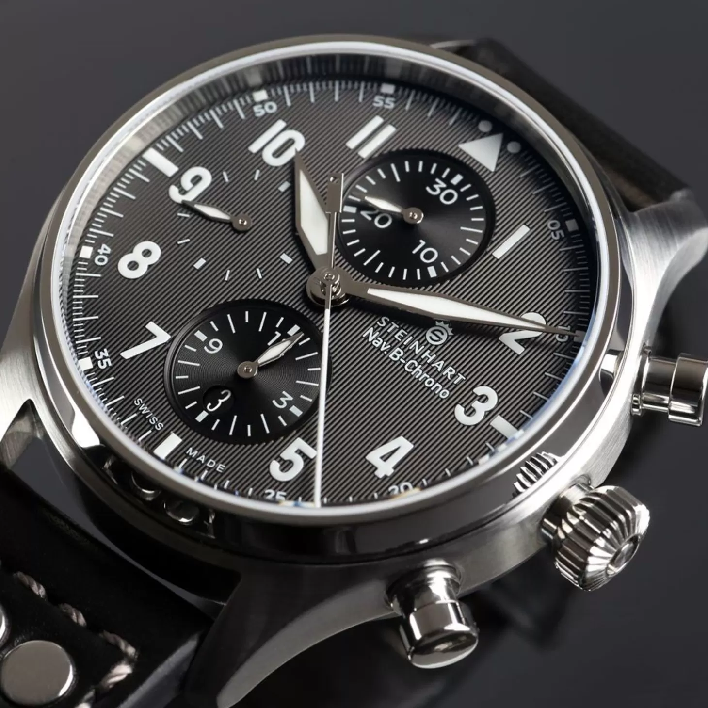 Nav.B-Chrono 42 Klassiek A-Type Zwart^Steinhart Watches Discount