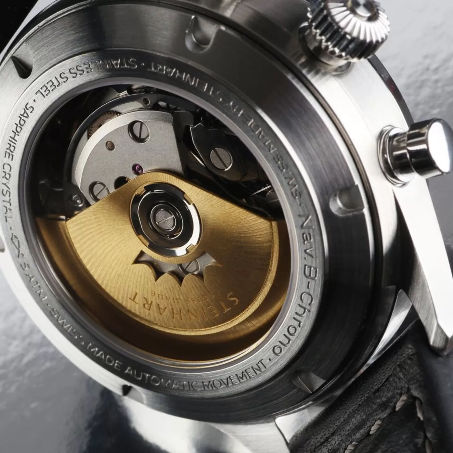 Nav.B-Chrono 42 Klassiek A-Type Zwart^Steinhart Watches Discount