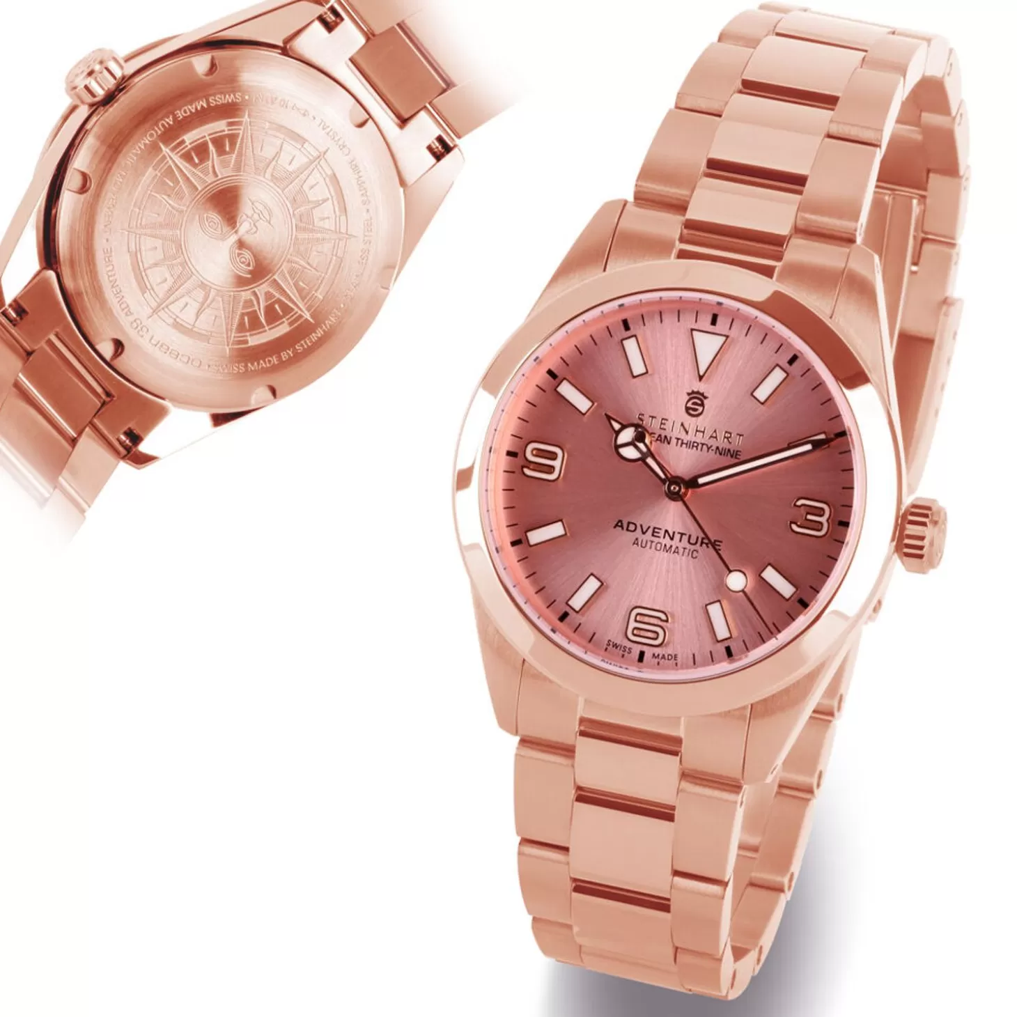 Oceaan 39 Avontuur Roze Goud^Steinhart Watches Clearance