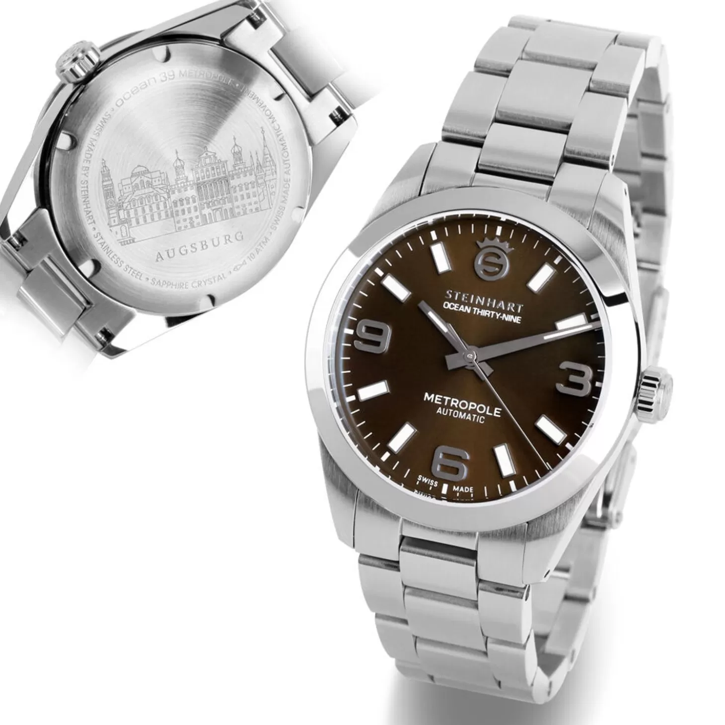 Oceaan 39 Metropole Sunray Chocolade^Steinhart Watches Discount