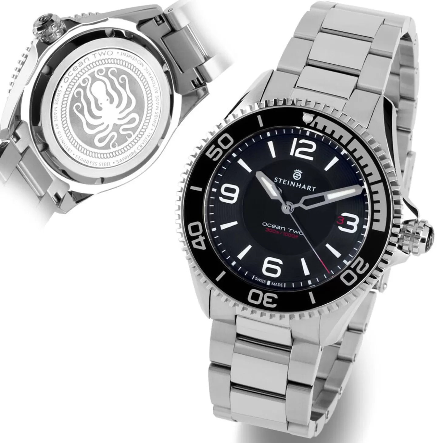 Ocean 2 Zwart Duikhorloge^Steinhart Watches Clearance