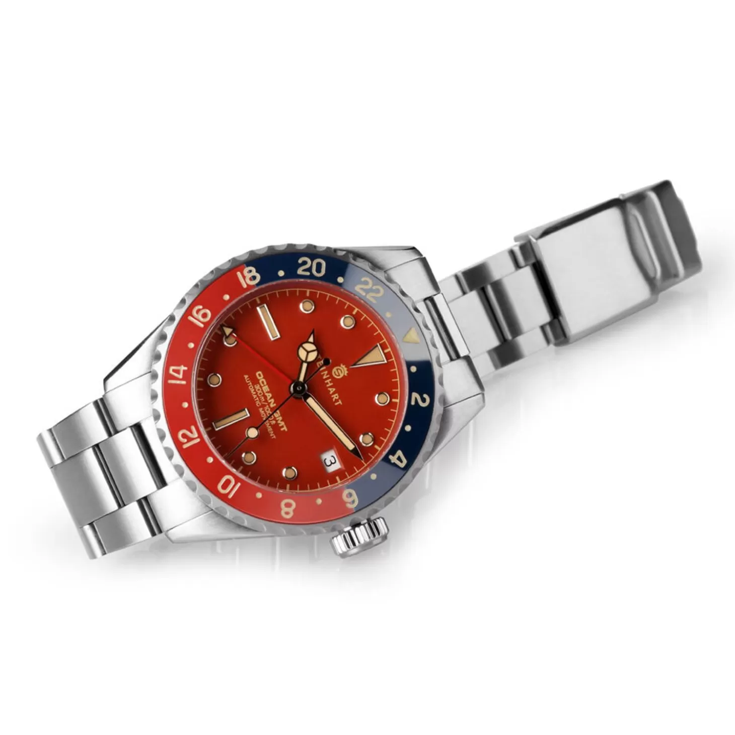 Ocean 39 Vintage Gmt Premium Rood Keramiek Duikhorloge^Steinhart Watches Best Sale