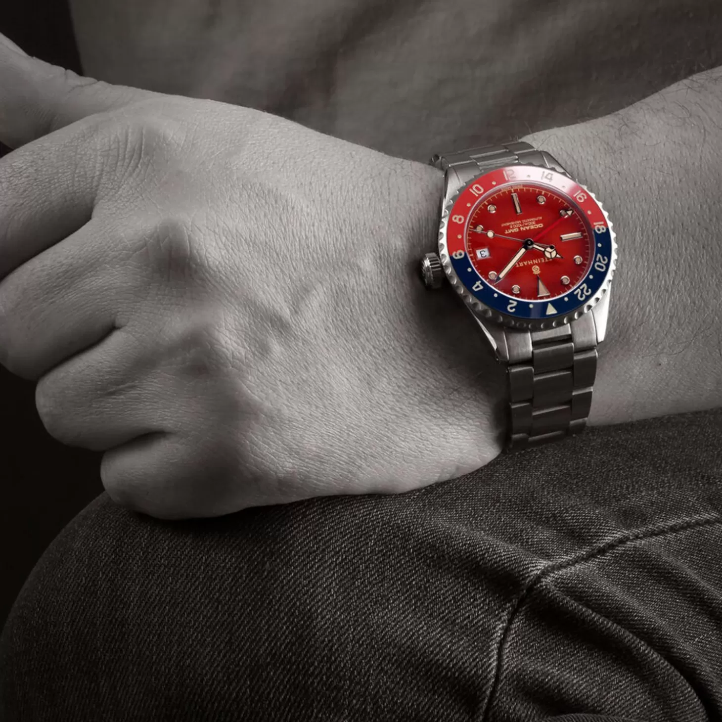 Ocean 39 Vintage Gmt Premium Rood Keramiek Duikhorloge^Steinhart Watches Best Sale