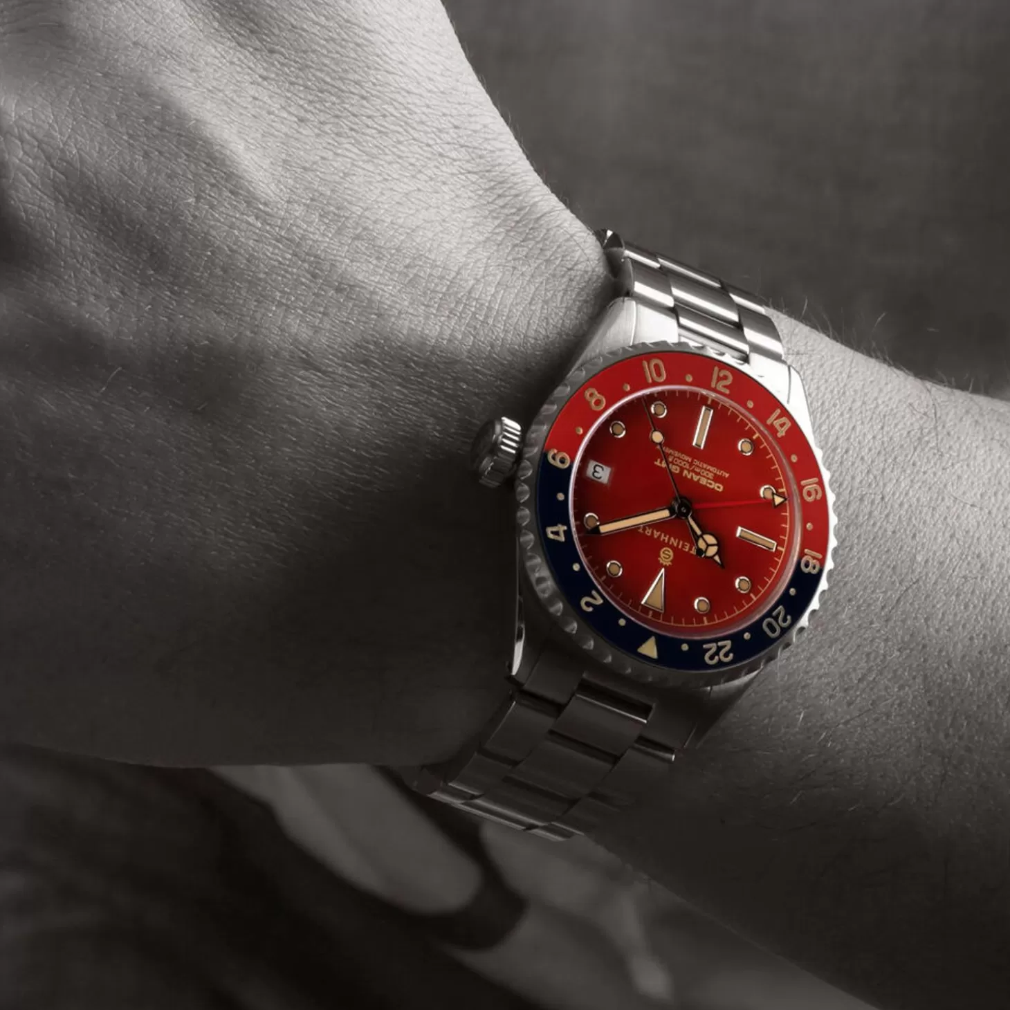 Ocean 39 Vintage Gmt Premium Rood Keramiek Duikhorloge^Steinhart Watches Best Sale