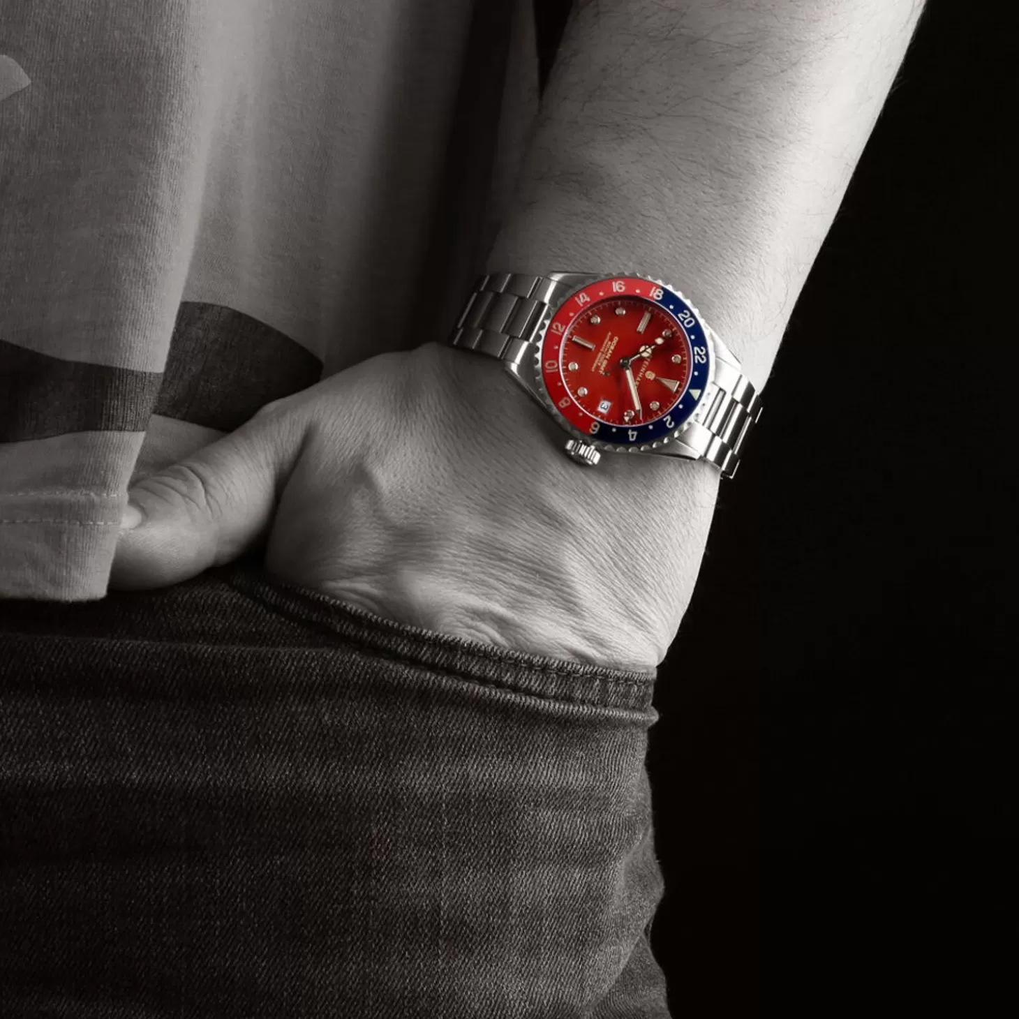 Ocean 39 Vintage Gmt Premium Rood Keramiek Duikhorloge^Steinhart Watches Best Sale