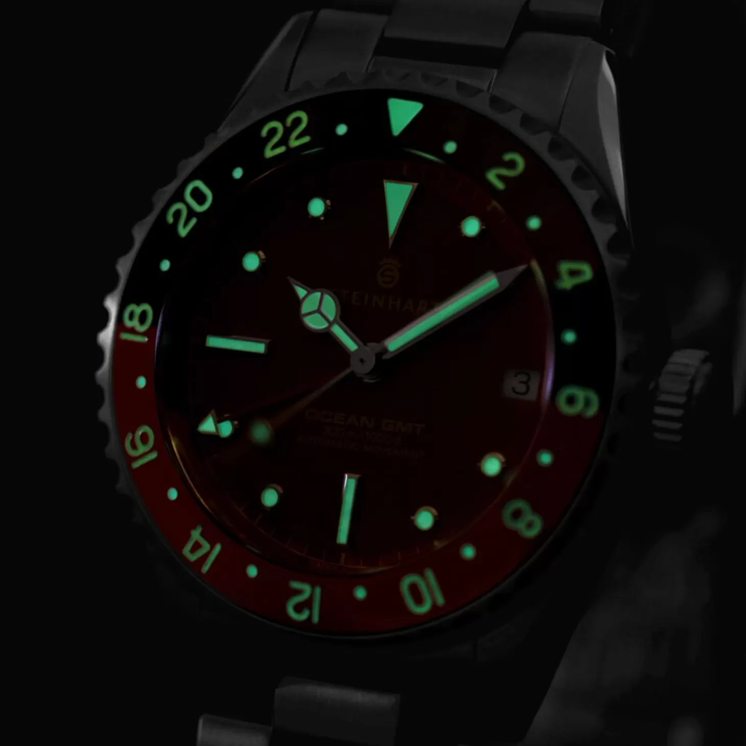 Ocean 39 Vintage Gmt Premium Rood Keramiek Duikhorloge^Steinhart Watches Best Sale
