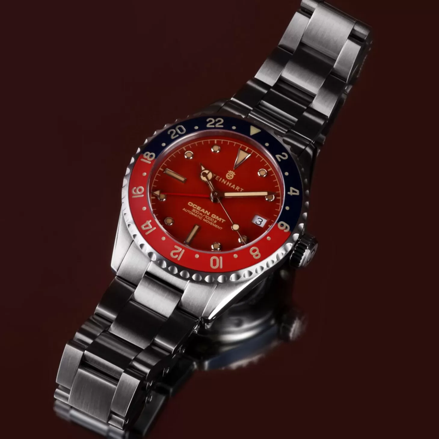 Ocean 39 Vintage Gmt Premium Rood Keramiek Duikhorloge^Steinhart Watches Best Sale