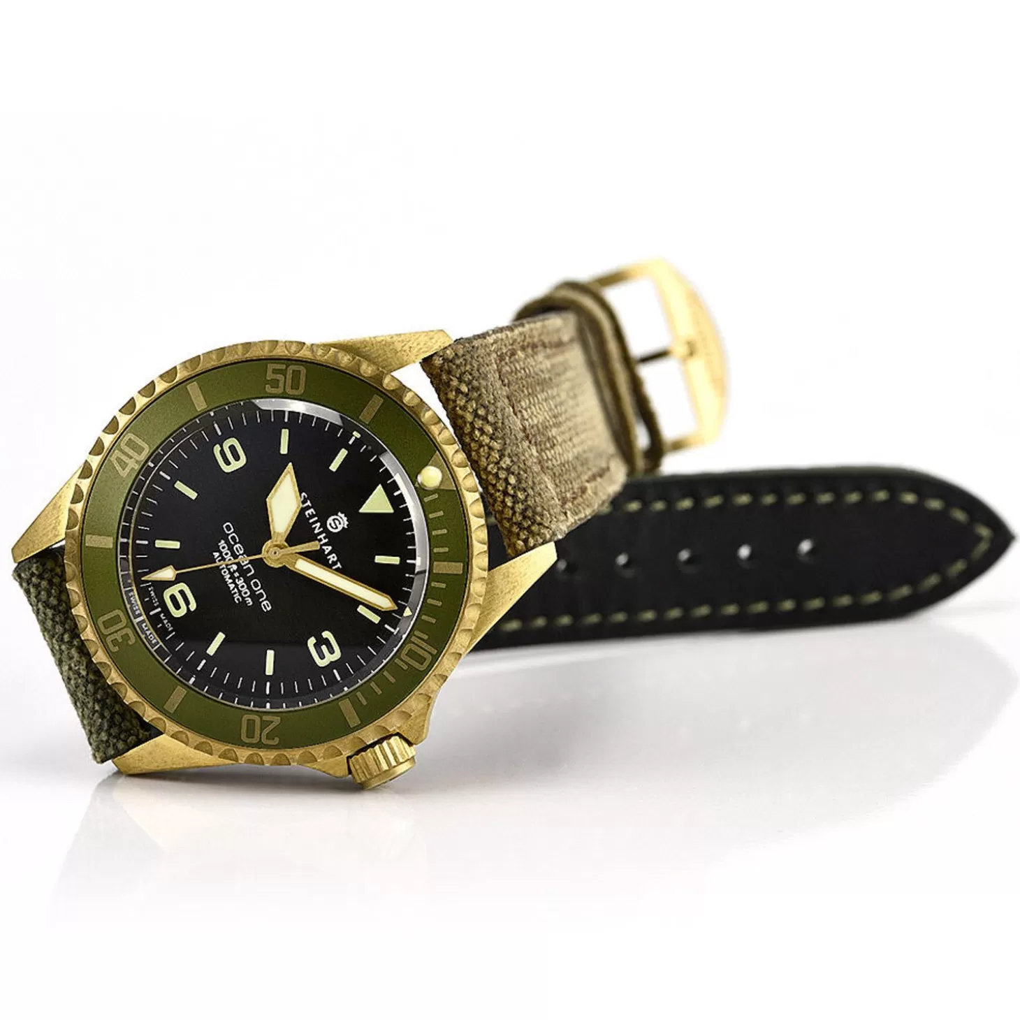 Ocean One Bronsgroen Duikhorloge^Steinhart Watches Shop