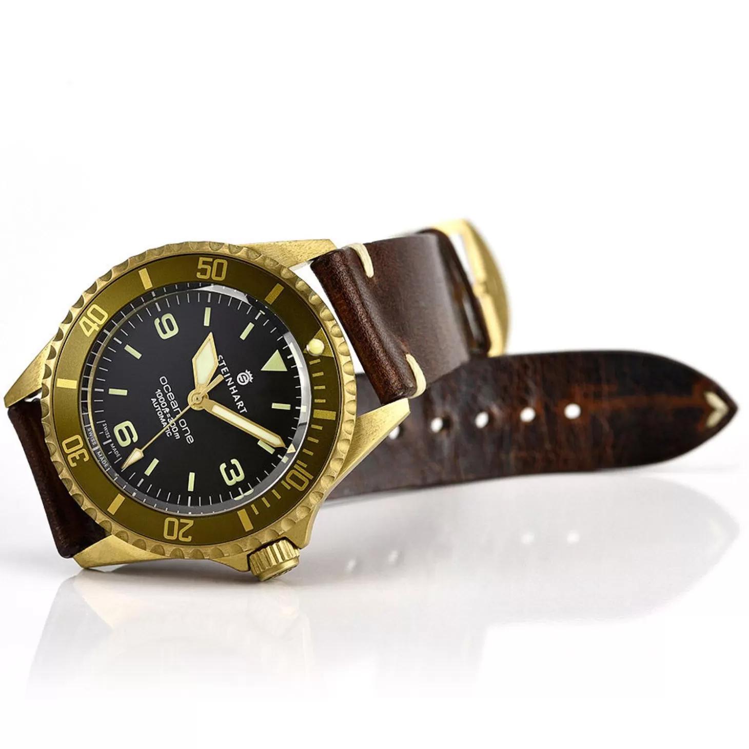 Ocean One Bronzen Lichtbruin Duikhorloge^Steinhart Watches Online