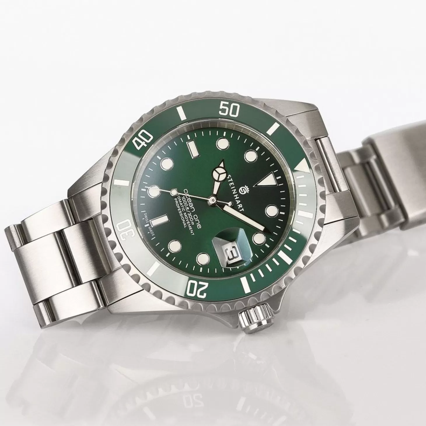 Steinhart ocean 1 double green ceramic premium sale