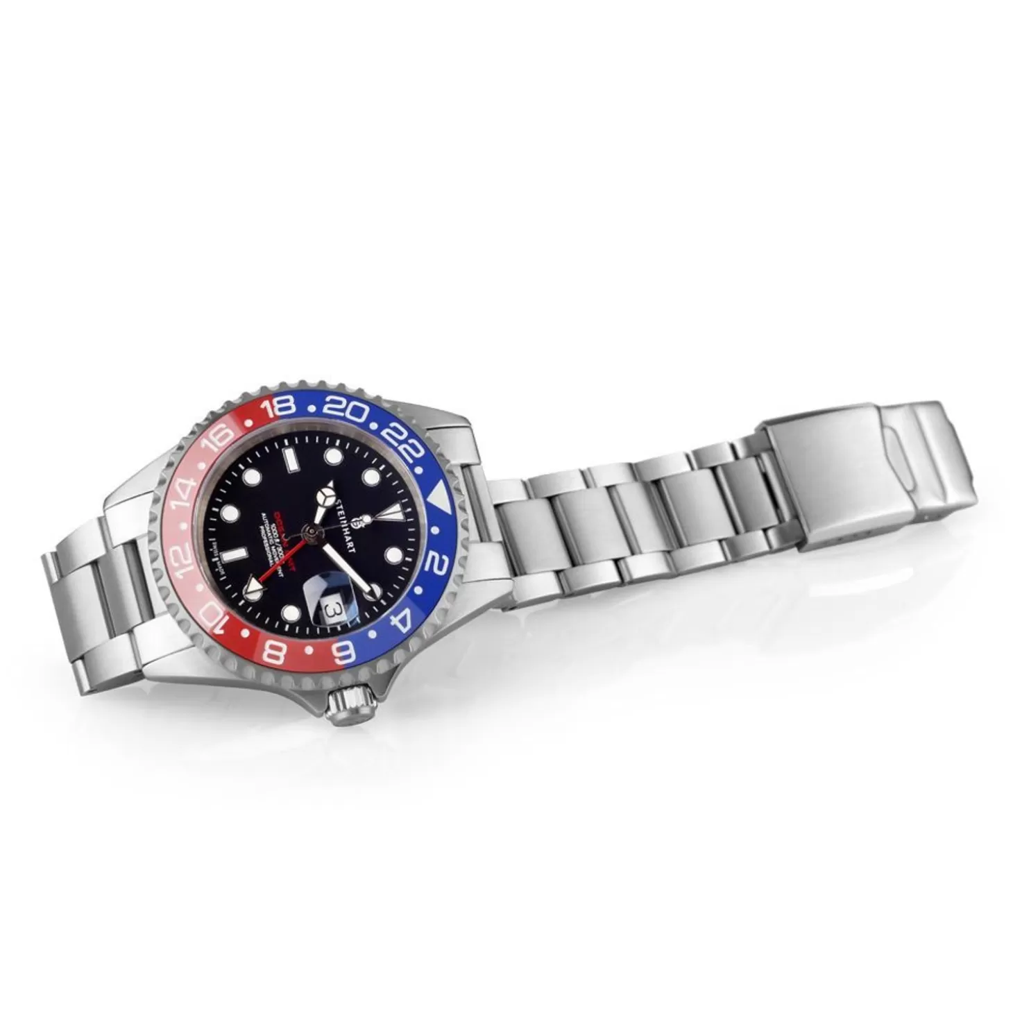 Ocean One Gmt Blauw-Rood Keramiek Duikhorloge^Steinhart Watches Cheap