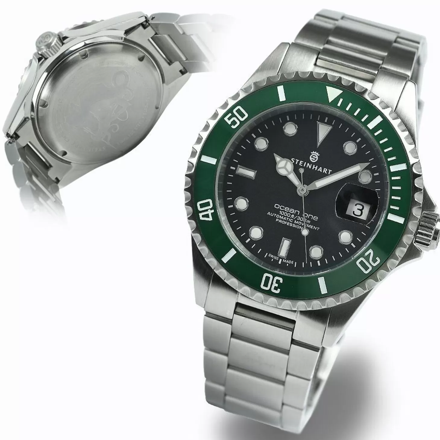 Ocean One Groen Keramiek Duikhorloge^Steinhart Watches Outlet