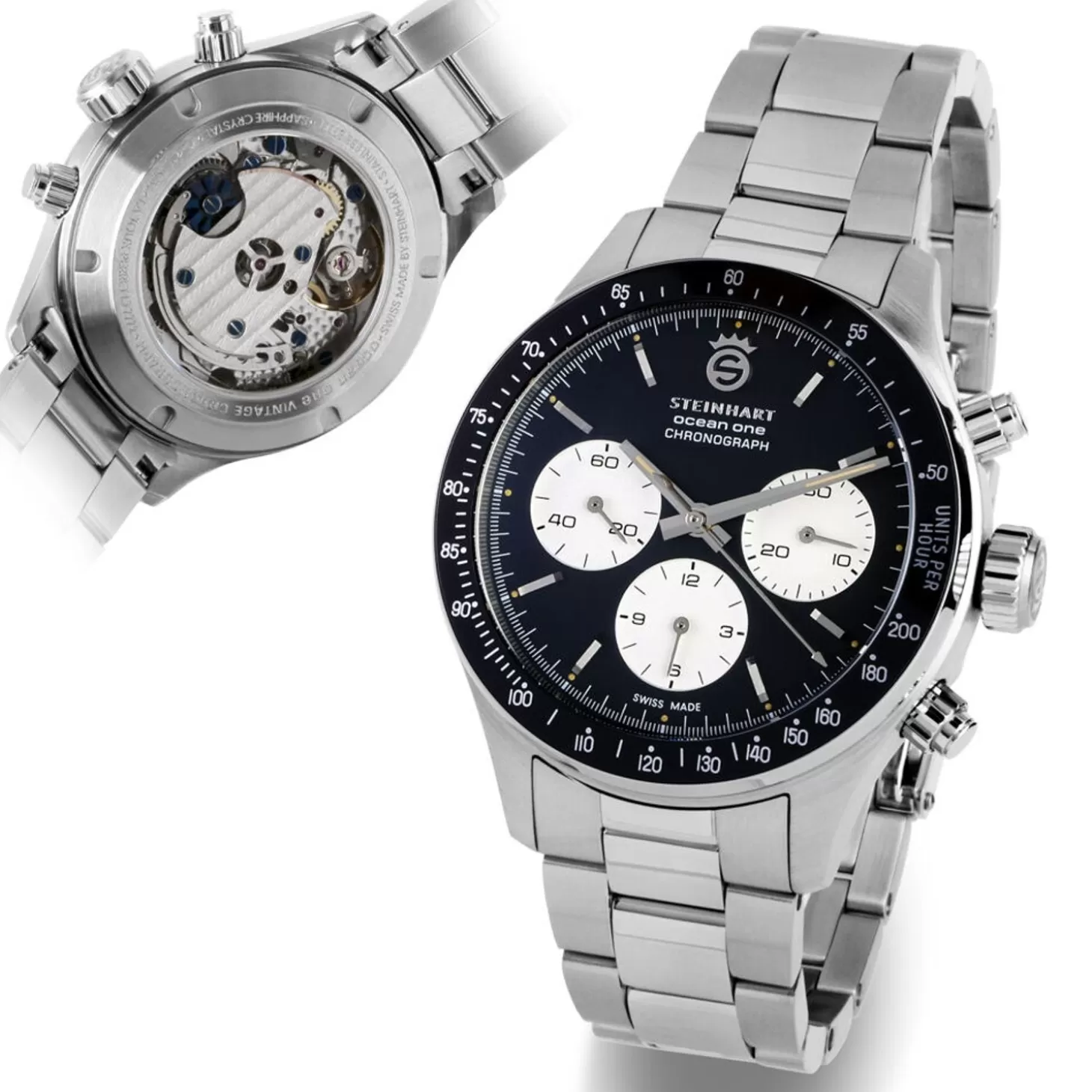 Ocean One Vintage Chronograaf Ii Zwart^Steinhart Watches Sale