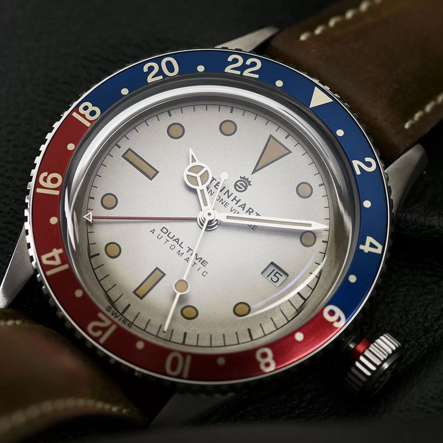 Ocean One Vintage Dual-Time Premium Duikhorloge^Steinhart Watches Cheap