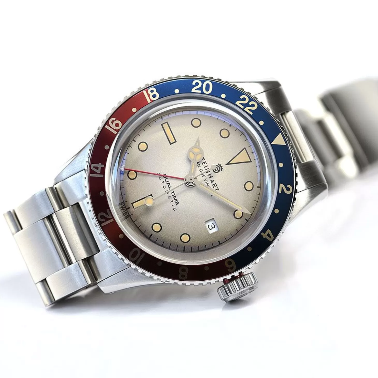 Ocean One Vintage Dual-Time Premium Duikhorloge^Steinhart Watches Cheap