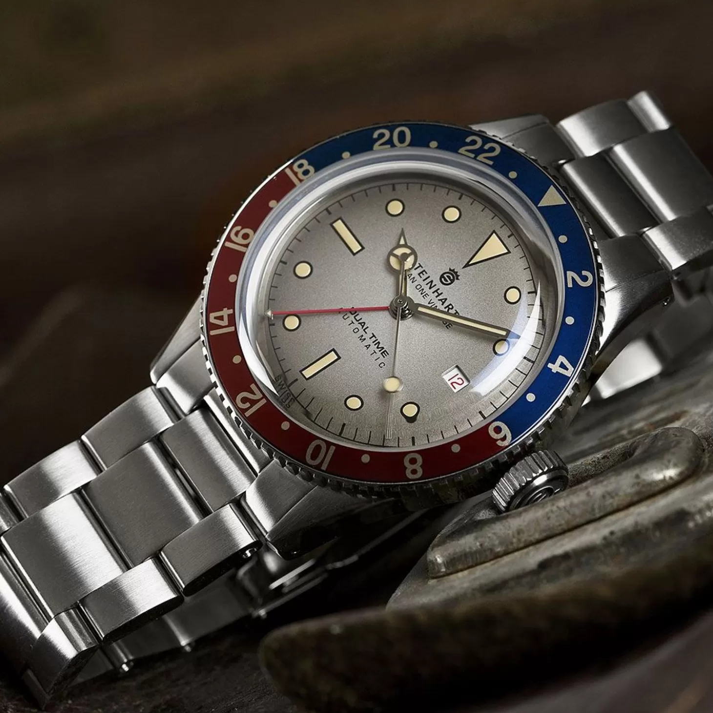 Ocean One Vintage Dual-Time Premium Duikhorloge^Steinhart Watches Cheap