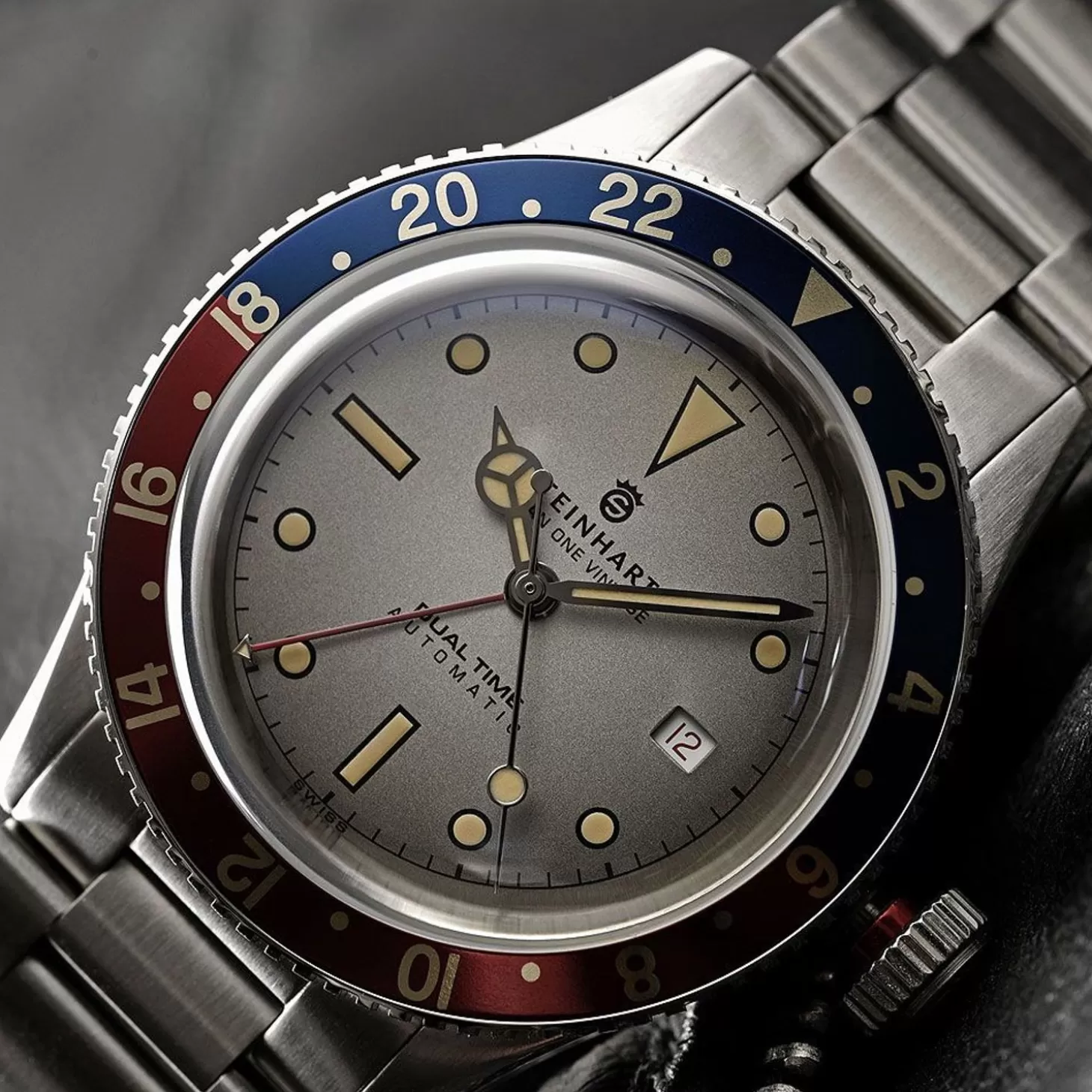 Ocean One Vintage Dual-Time Premium Duikhorloge^Steinhart Watches Cheap