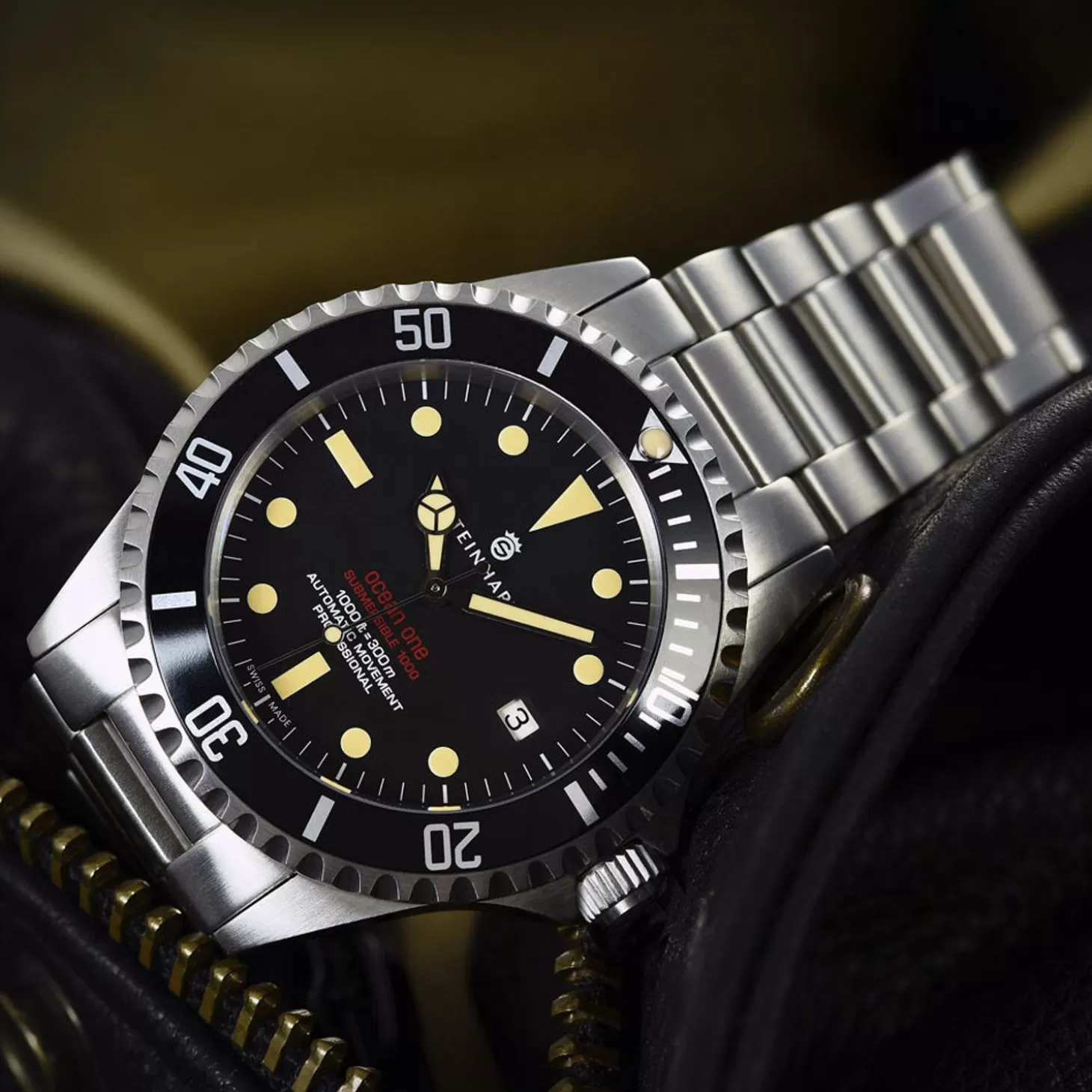 Ocean One Vintage Rood Duikhorloge^Steinhart Watches Best