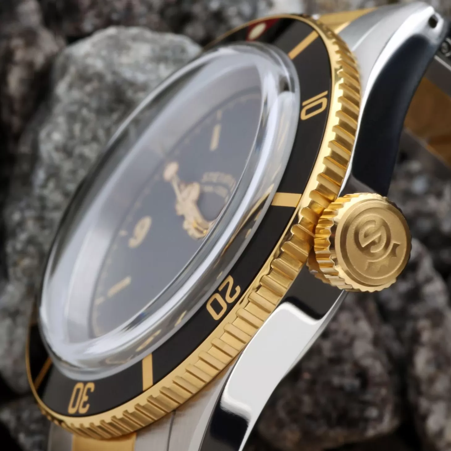 Ocean One Vintage Tweekleurig Duikhorloge^Steinhart Watches Store