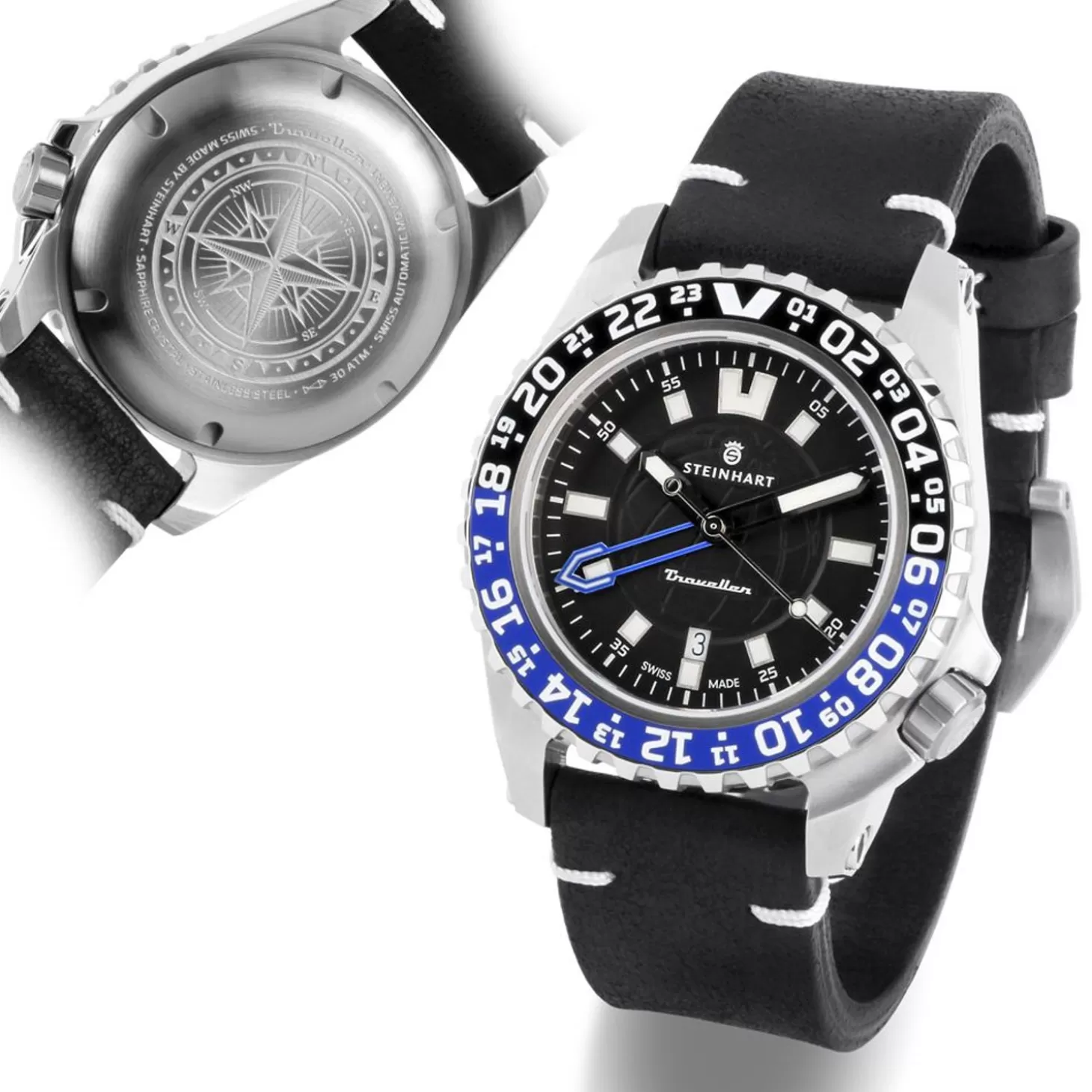 Reiziger Gmt Blauw Duikhorloge^Steinhart Watches Cheap