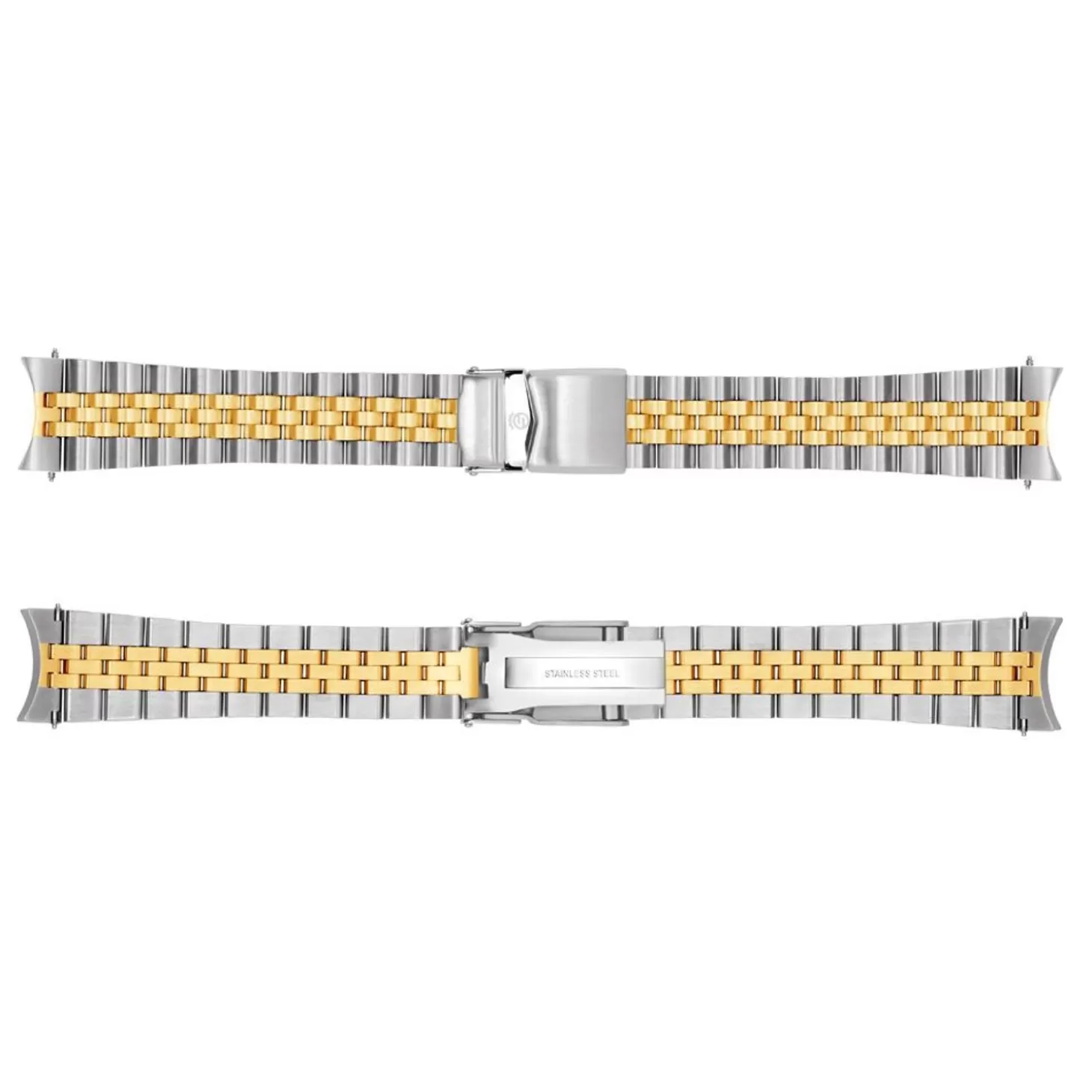 Roestvrij Stalen Armband 20X16 Mm Tweekleurig Gesatineerd 5 Schakels Voor Oceaan 39 Incl. Einde Koppelingen^Steinhart Watches Fashion