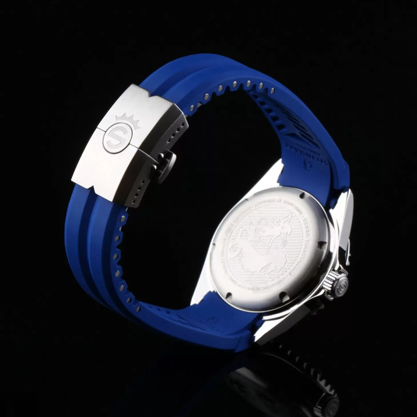 Rubberen Band Blauw Nieuw 20X16 Mm Voor Ocean 39 Met Sluiting Staal^Steinhart Watches Hot