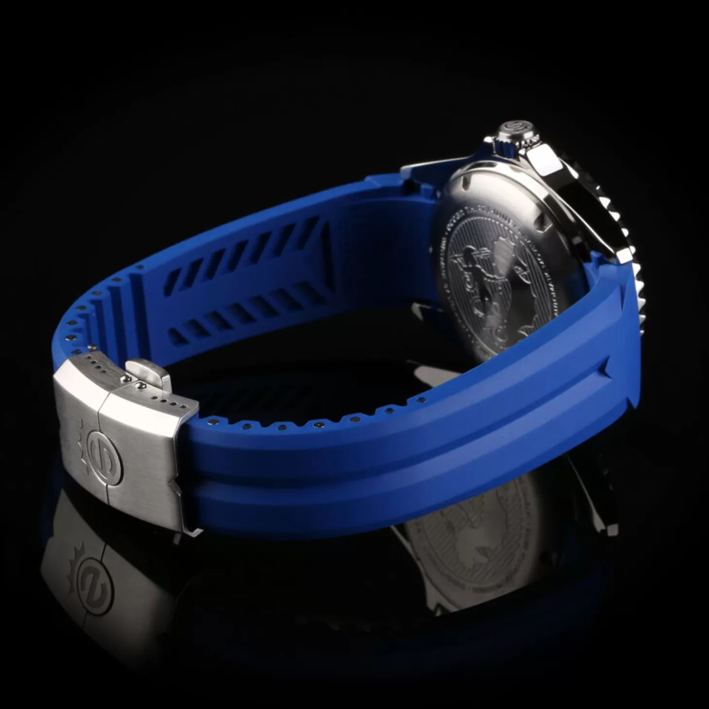 Rubberen Band Blauw Nieuw 20X16 Mm Voor Ocean 39 Met Sluiting Staal^Steinhart Watches Hot
